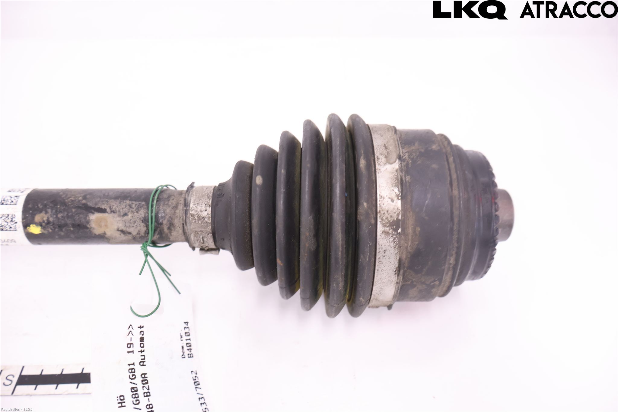 BMW 3 G20/G21/G80/G81 19- Drivaxel Fram Höger