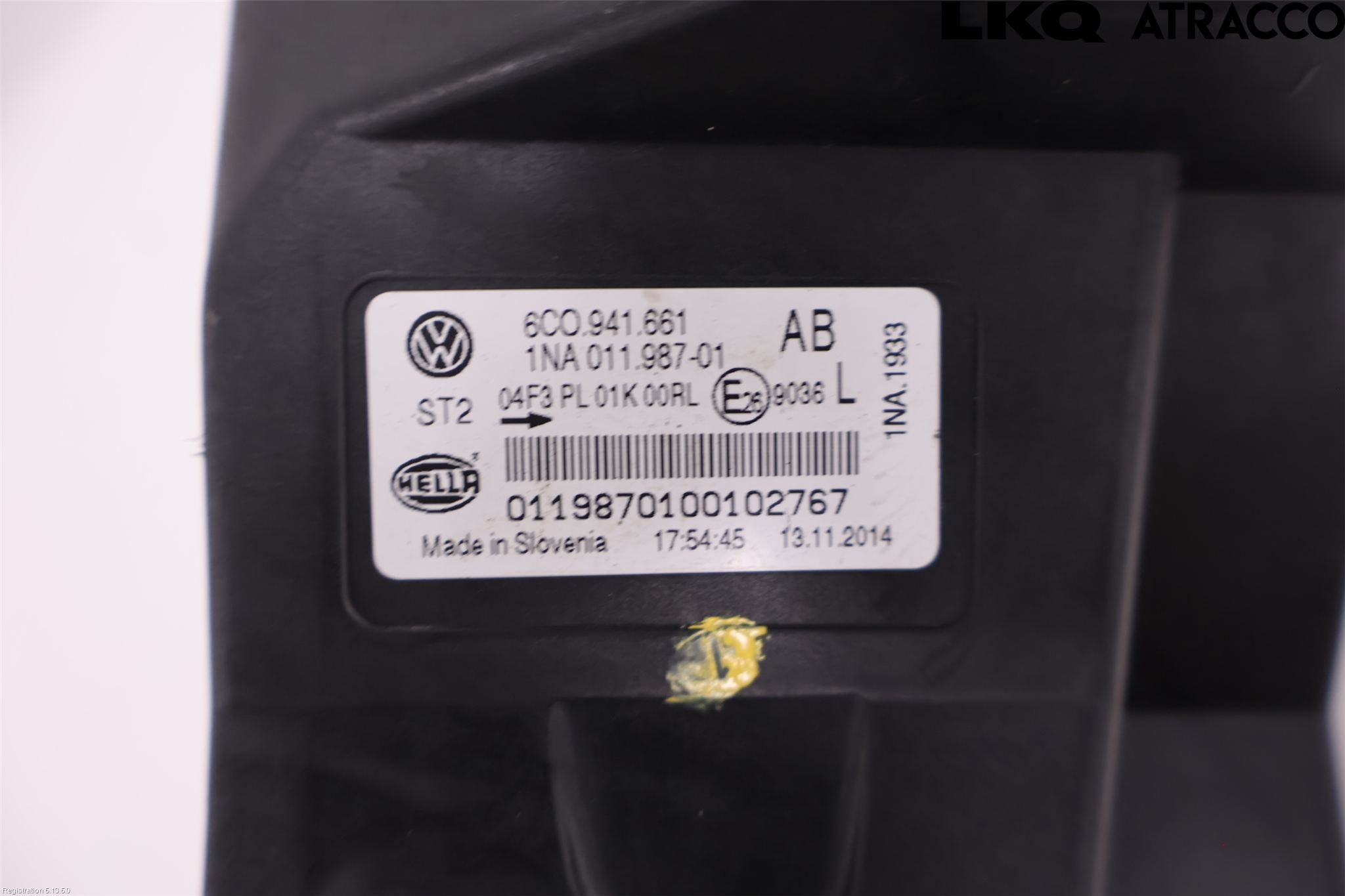 Volkswagen VW POLO 10-17 Dimljus-Varselljus Fram