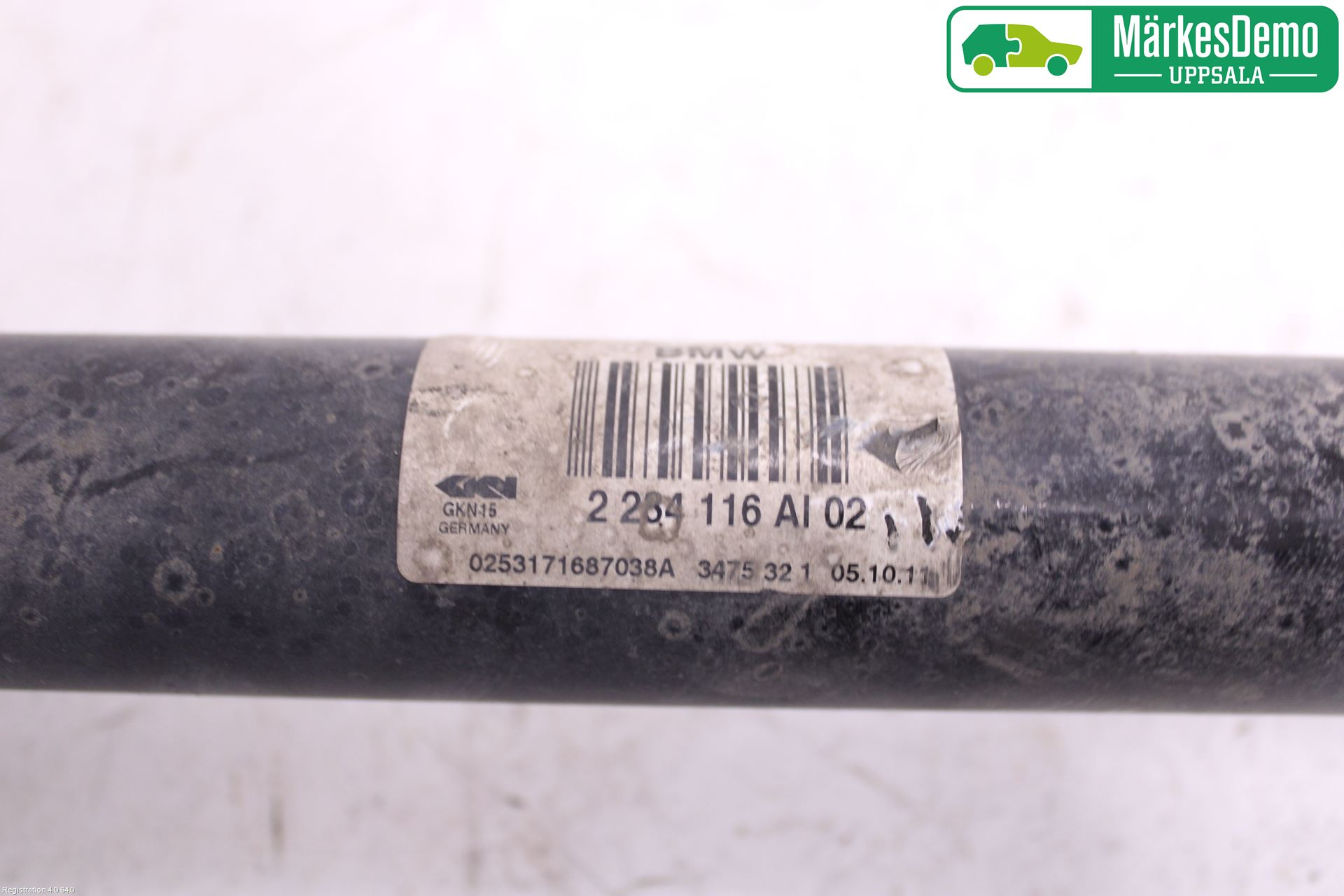 BMW 5 F10/F11/F18 09-17 Drivaxel Bak Höger