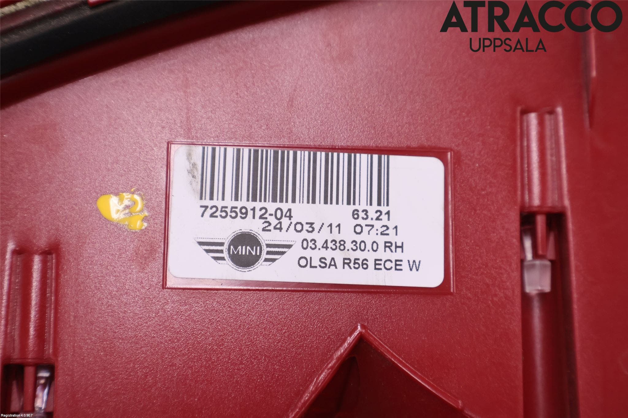 Mini COUPE R56 05-14 Bakljus Höger