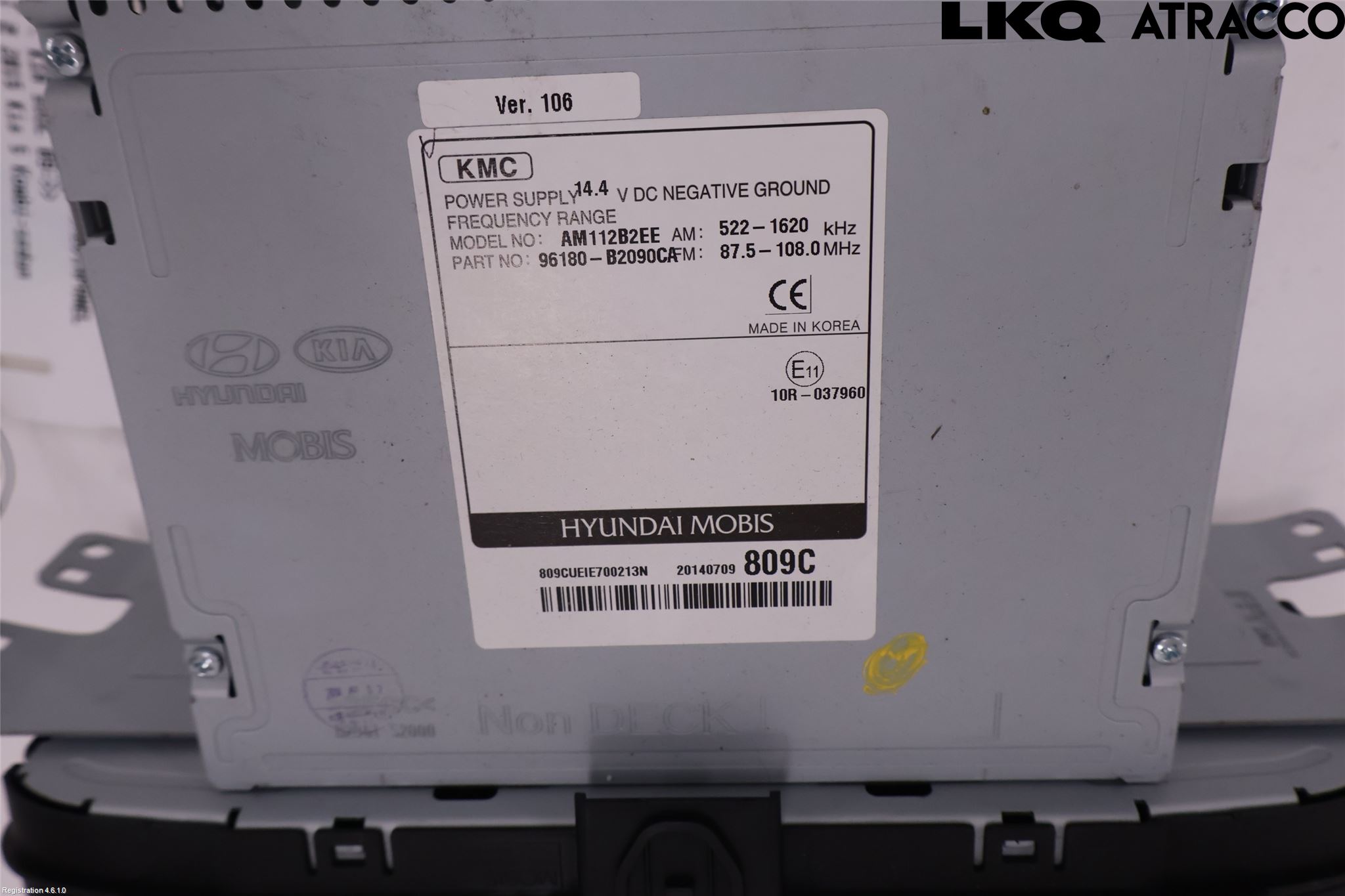 Kia SOUL 09- Cd Radio - Multimediapanel