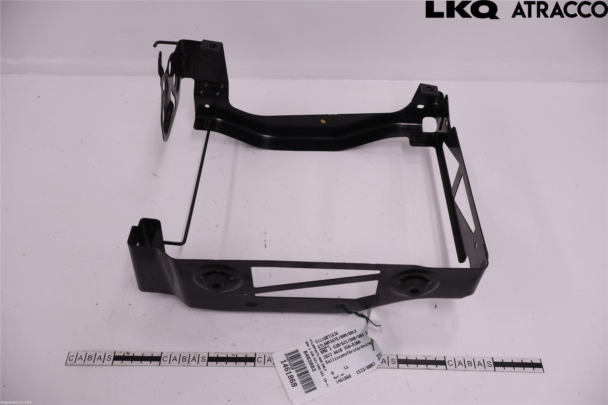 BMW 3 G20/G21/G80/G81 19- Kylarfäste-Ram-Balk