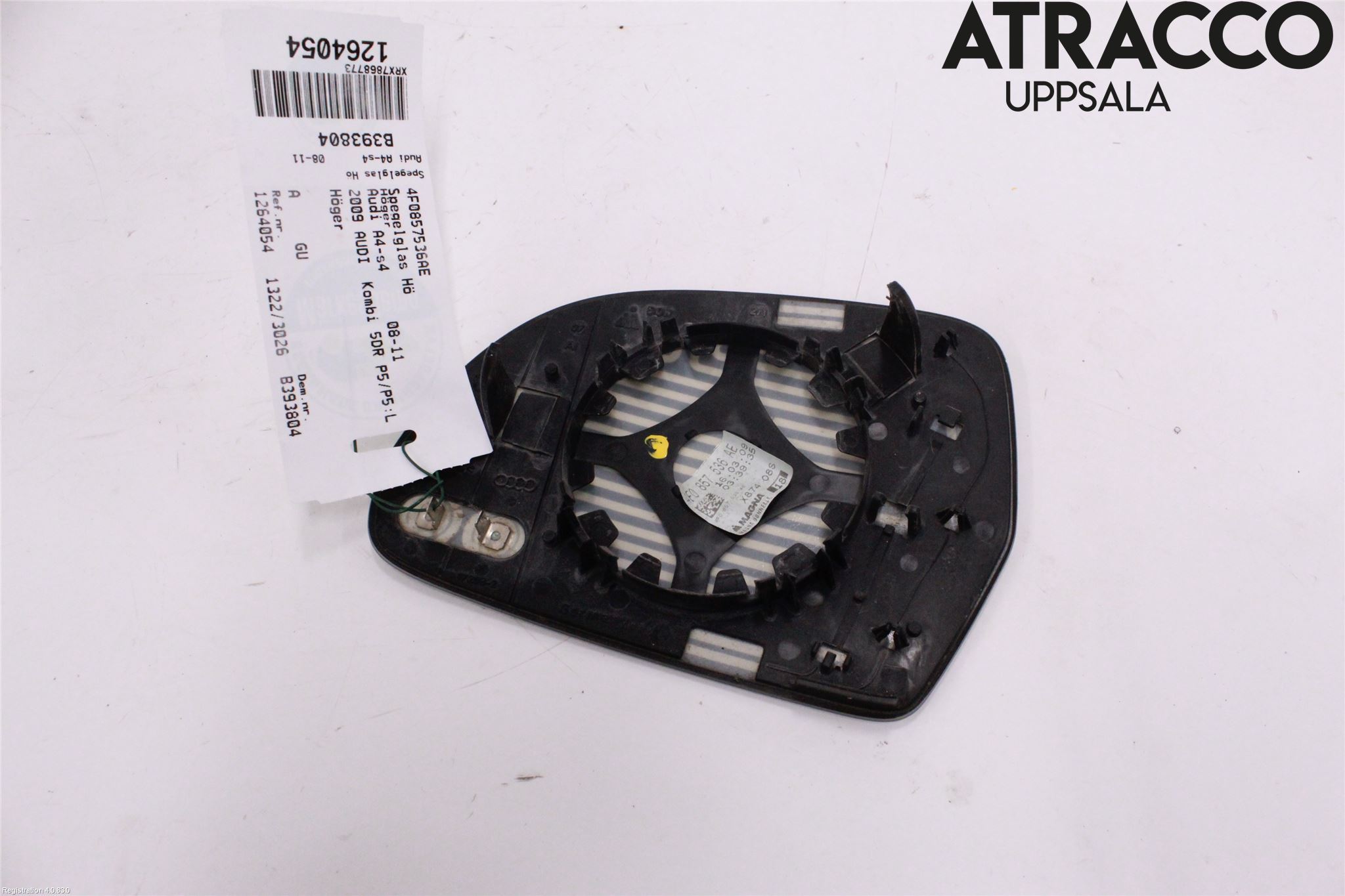 Audi A4/S4 08-11 Spegelglas Hö