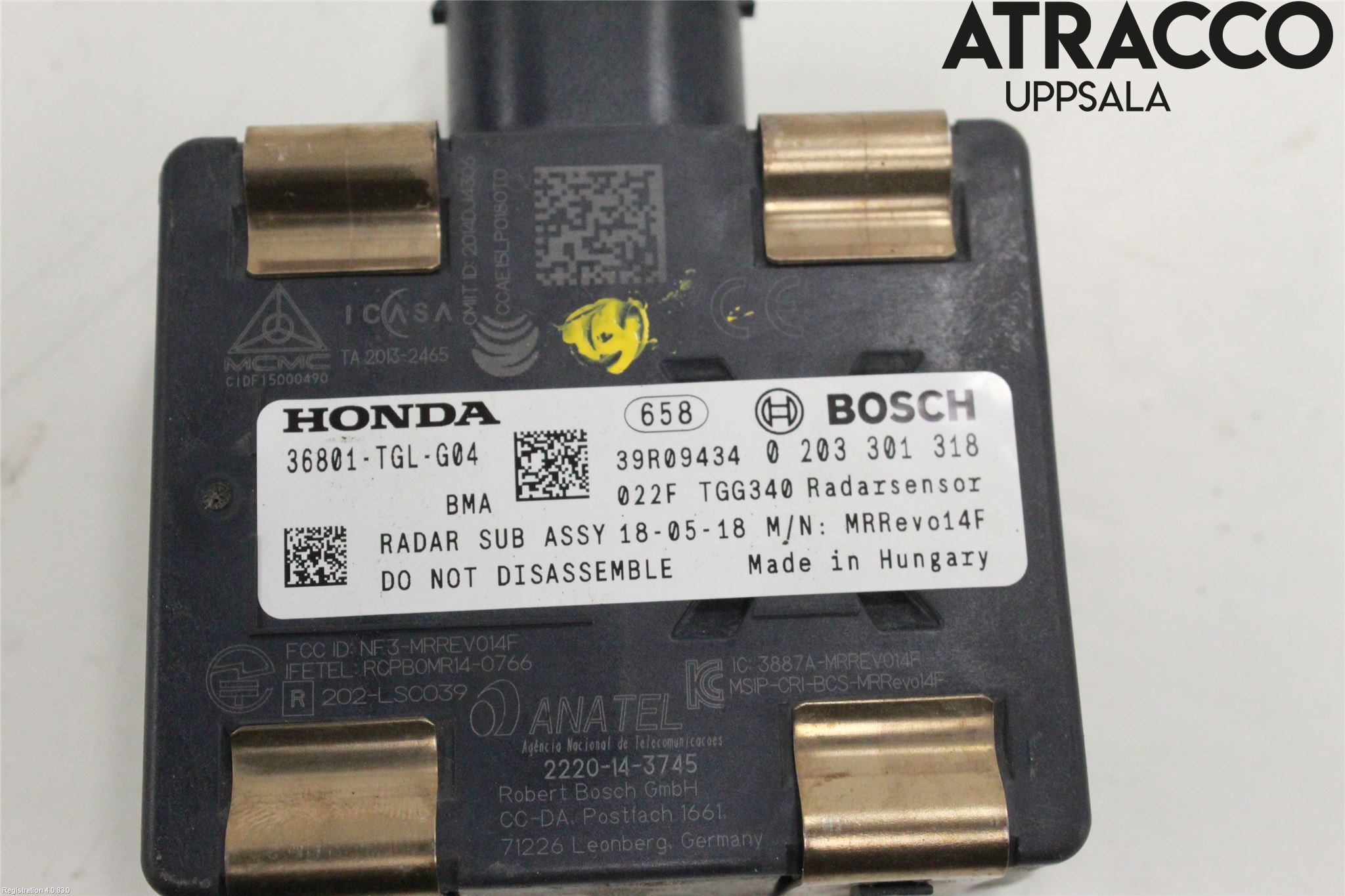 Honda CIVIC 17-22 Sensor Aktivt Kollisionsskydd