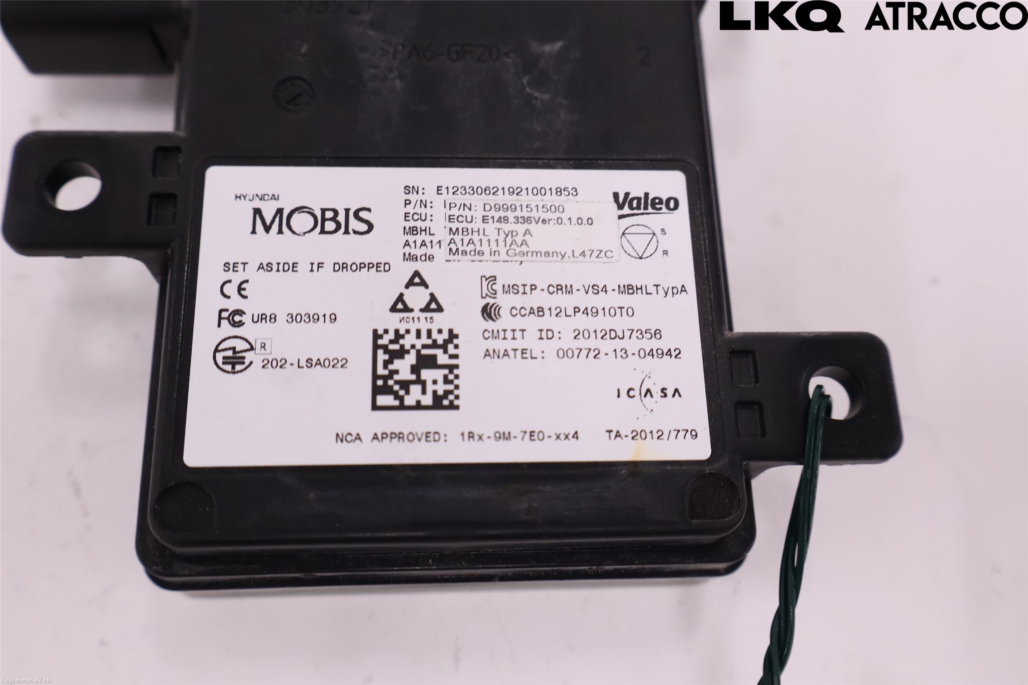 Kia SPORTAGE (QL) 16-21 Sensor Aktivt Kollisionsskydd