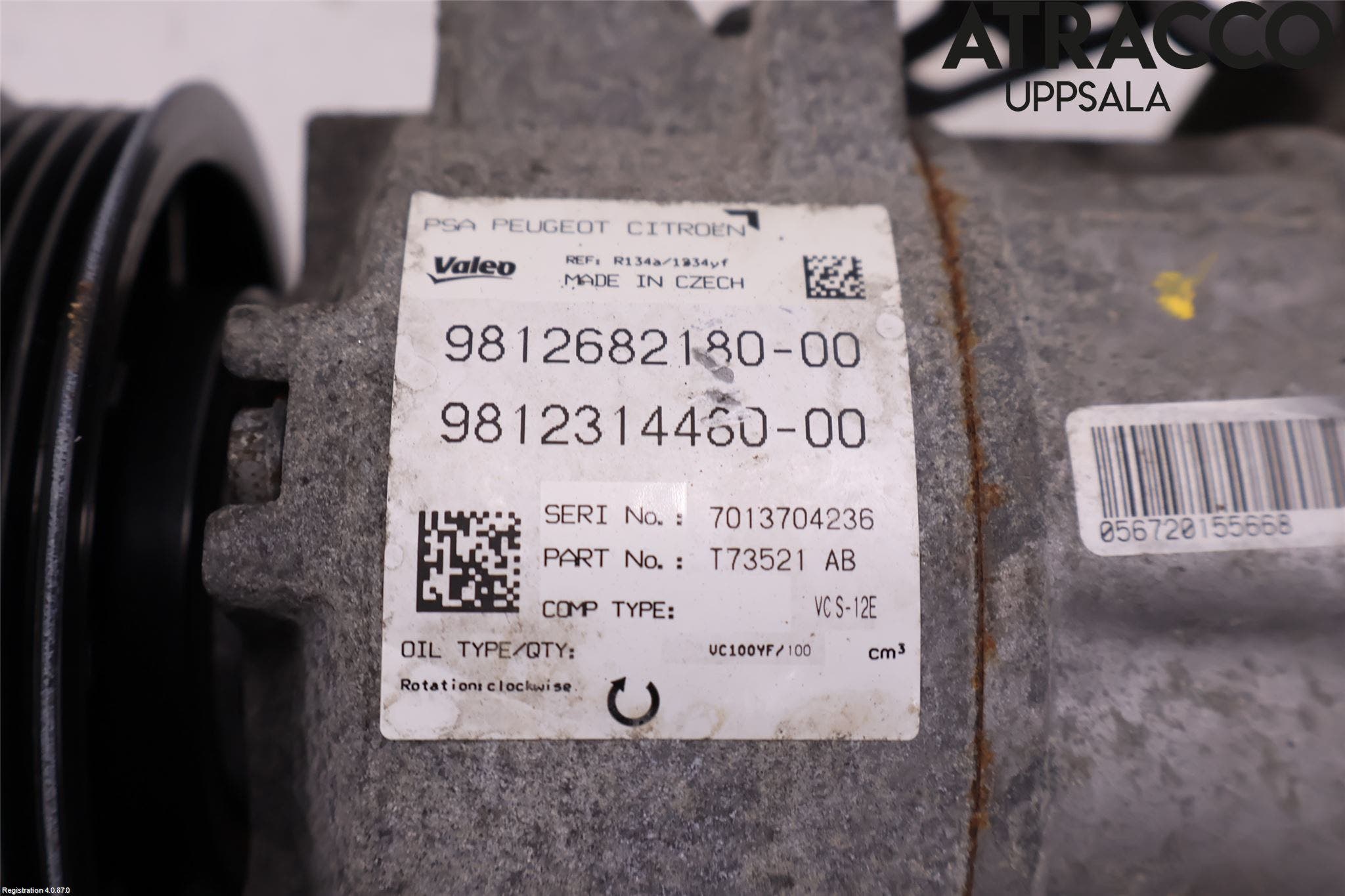 Citroen C4 GRAND PICASSO 14-18 Ac Kompressor