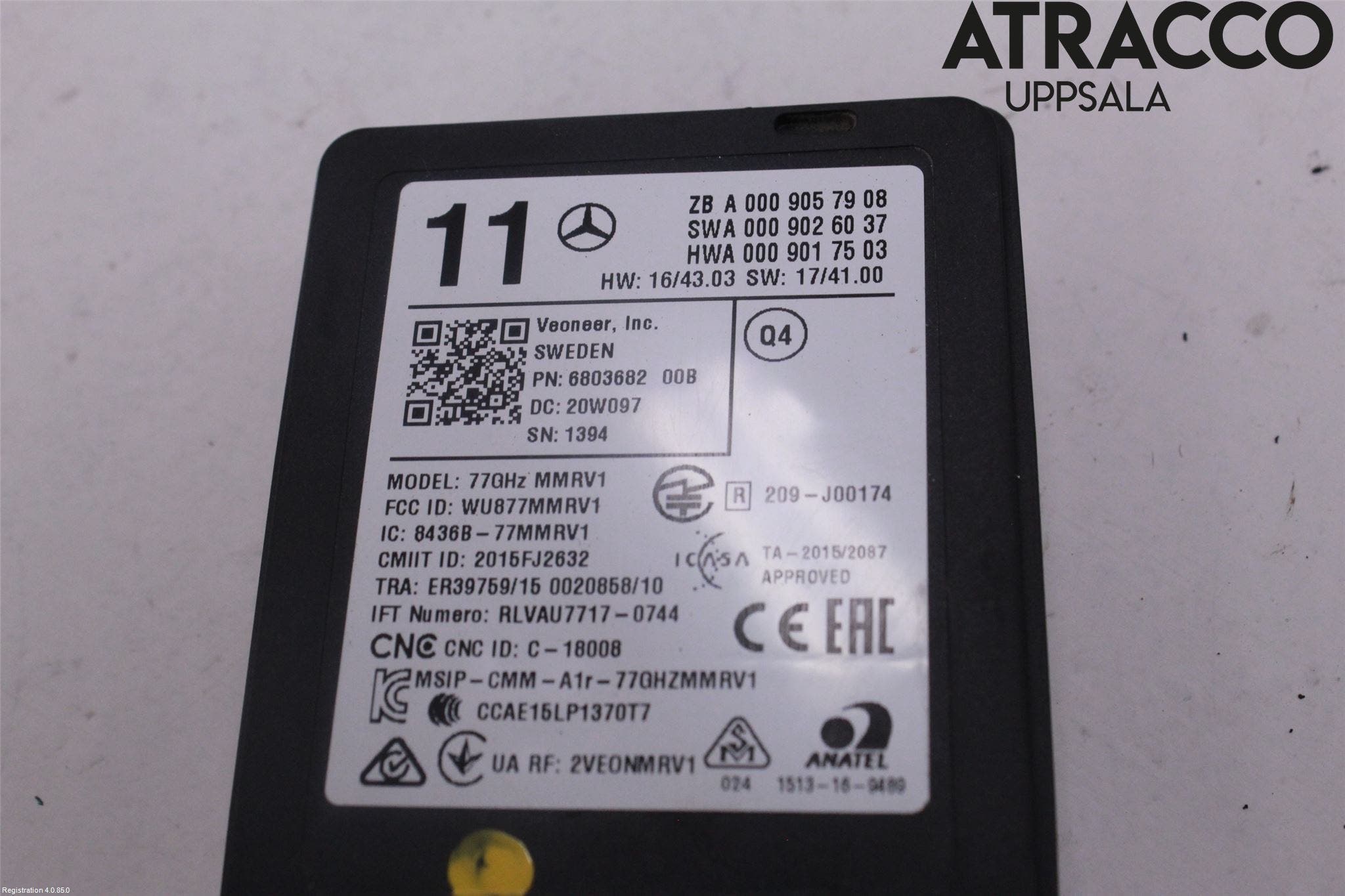 Mercedes-Benz MB E-KLASS (W213) 16-23 Sensor Aktivt Kollisionsskydd