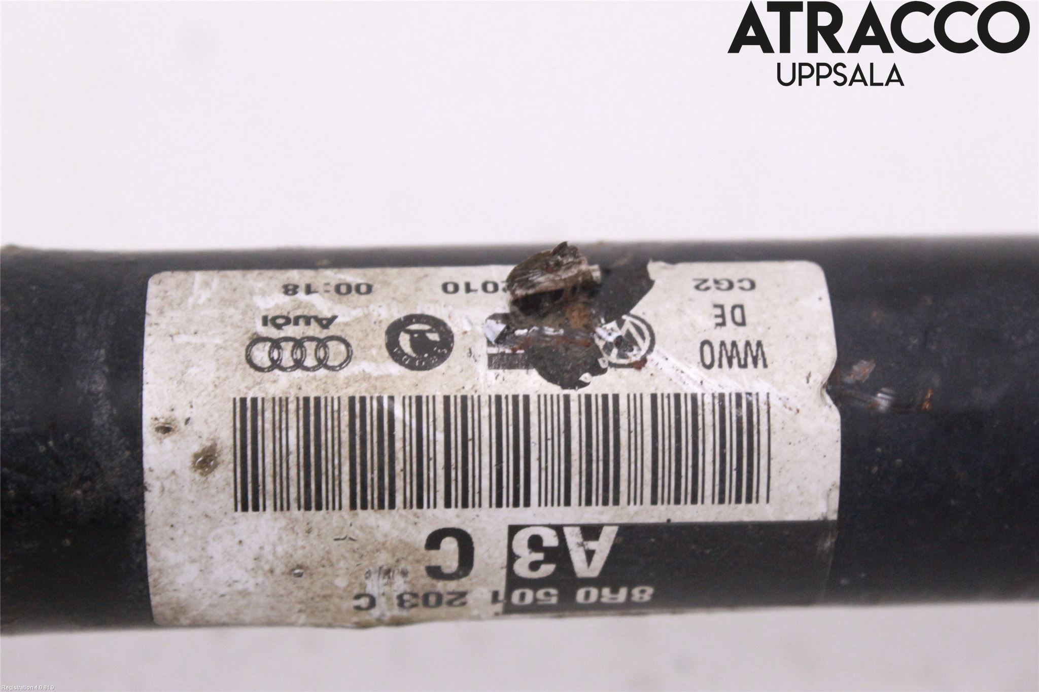 Audi A8/S8 4H 10-17 Drivaxel Bak Vänster
