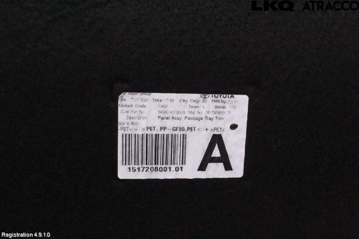 Toyota YARIS XP21 20- Hatthylla