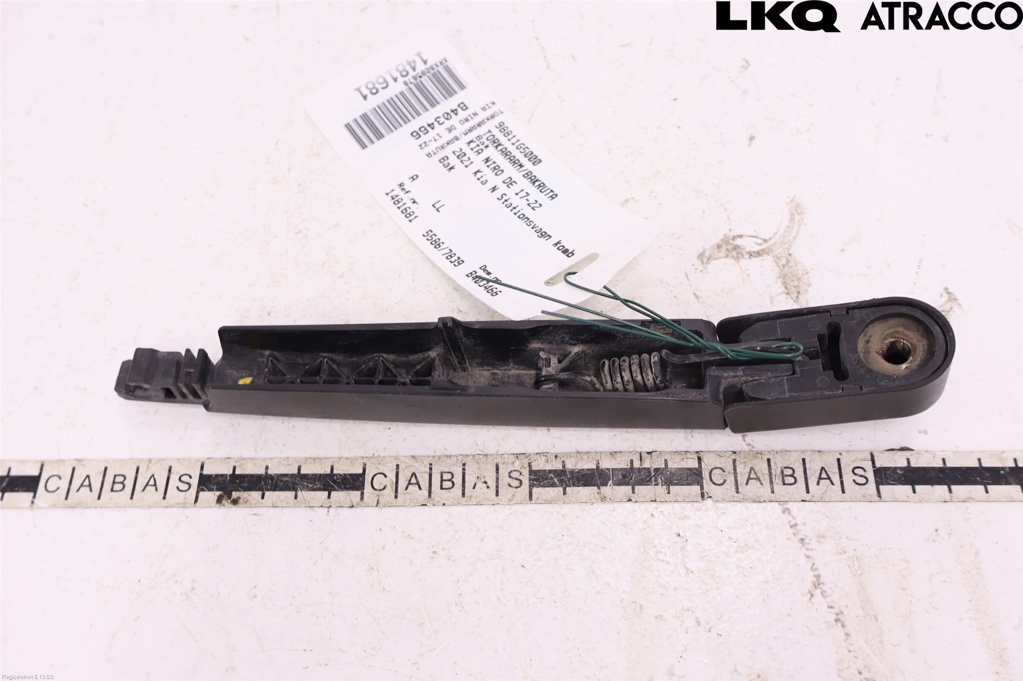 Kia NIRO (DE) 17-22 Torkararm-Bakruta