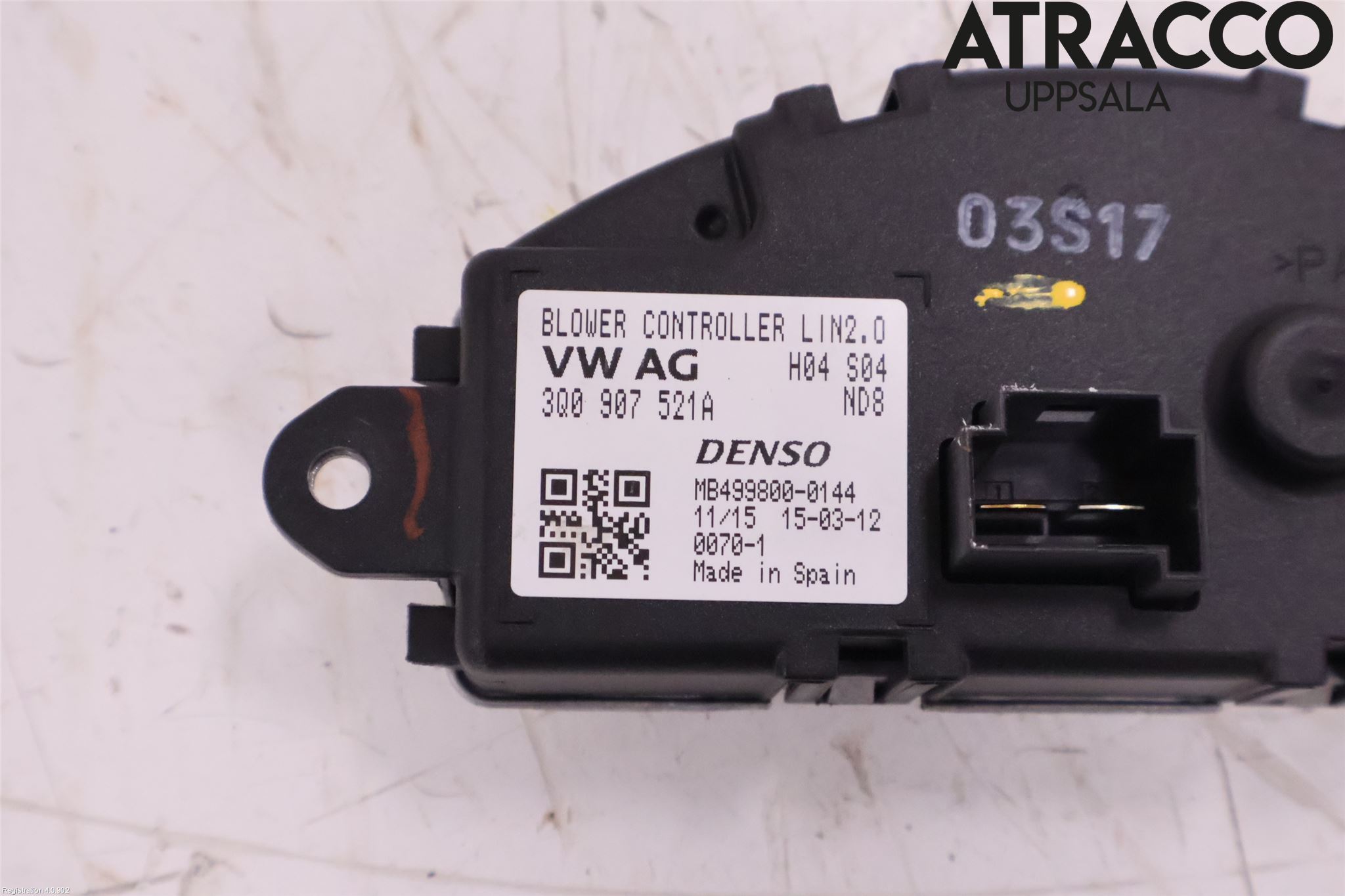 Volkswagen VW PASSAT 15-19 Värmefläktsmotstånd