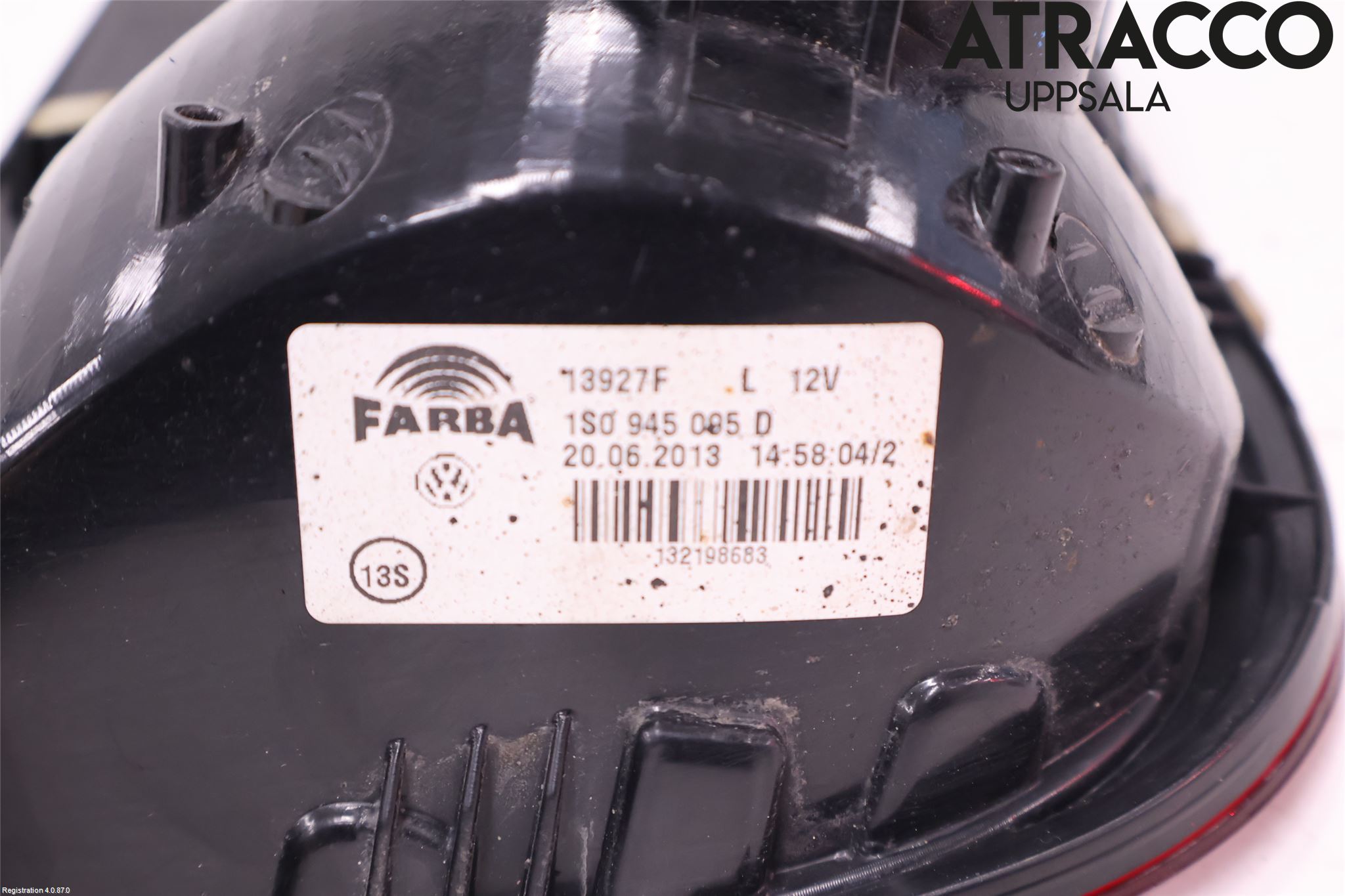 Volkswagen VW UP! / E-UP! Bakljus Vänster