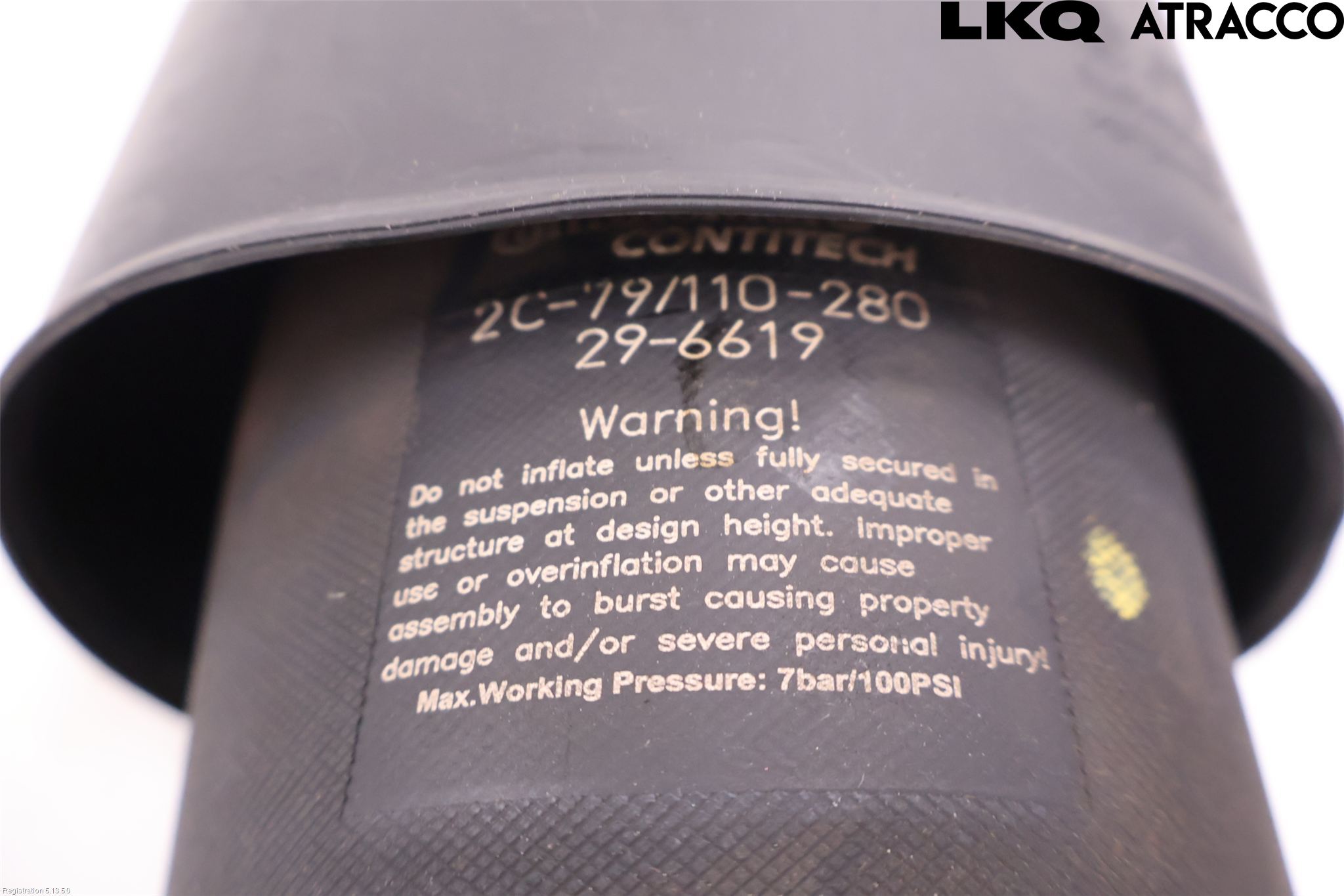 BMW 5 F10/F11/F18 09-17 Nivå-Luftfjädring Bälg