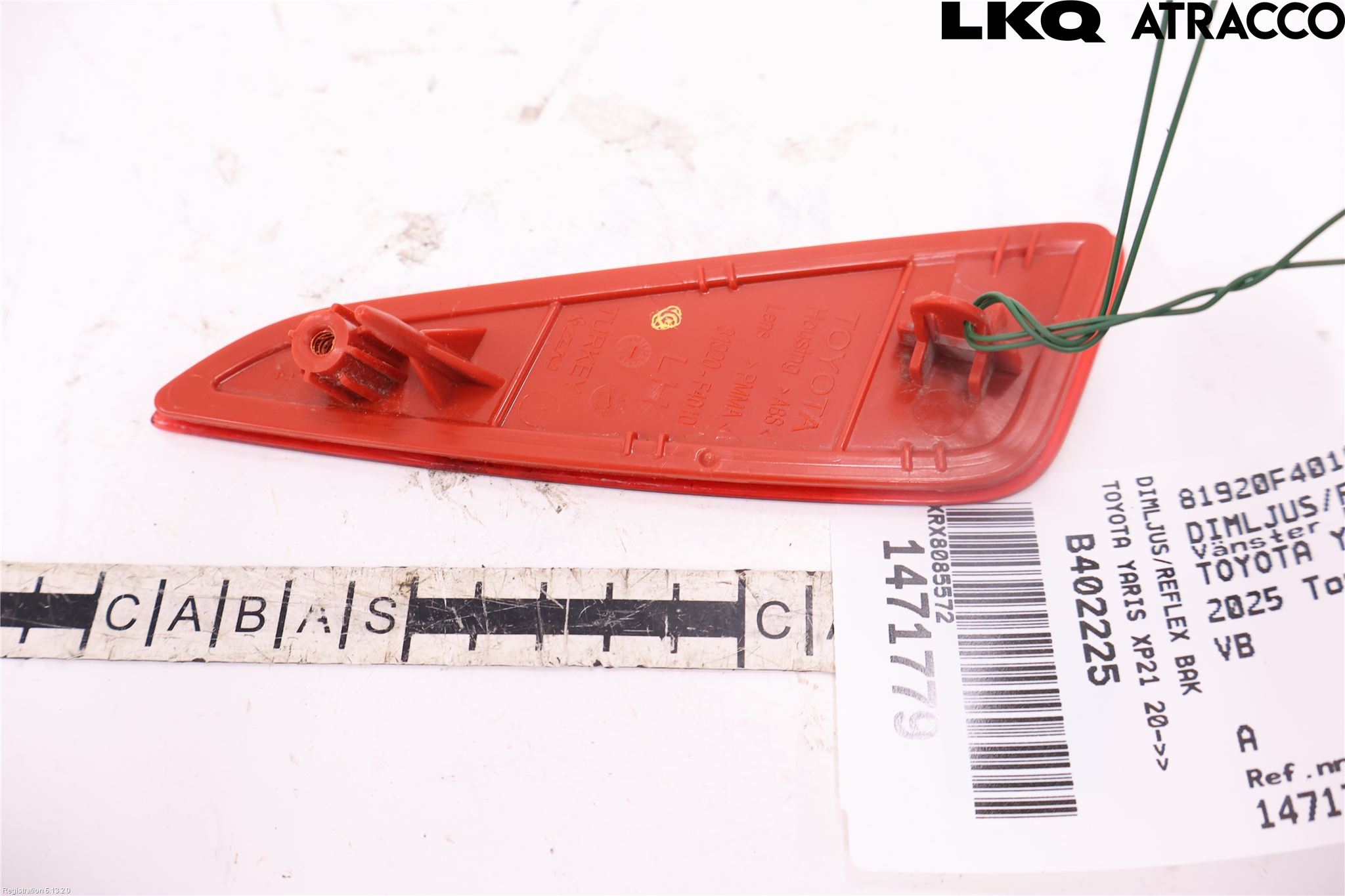 Toyota YARIS XP21 20- Dimljus/Reflex Bak