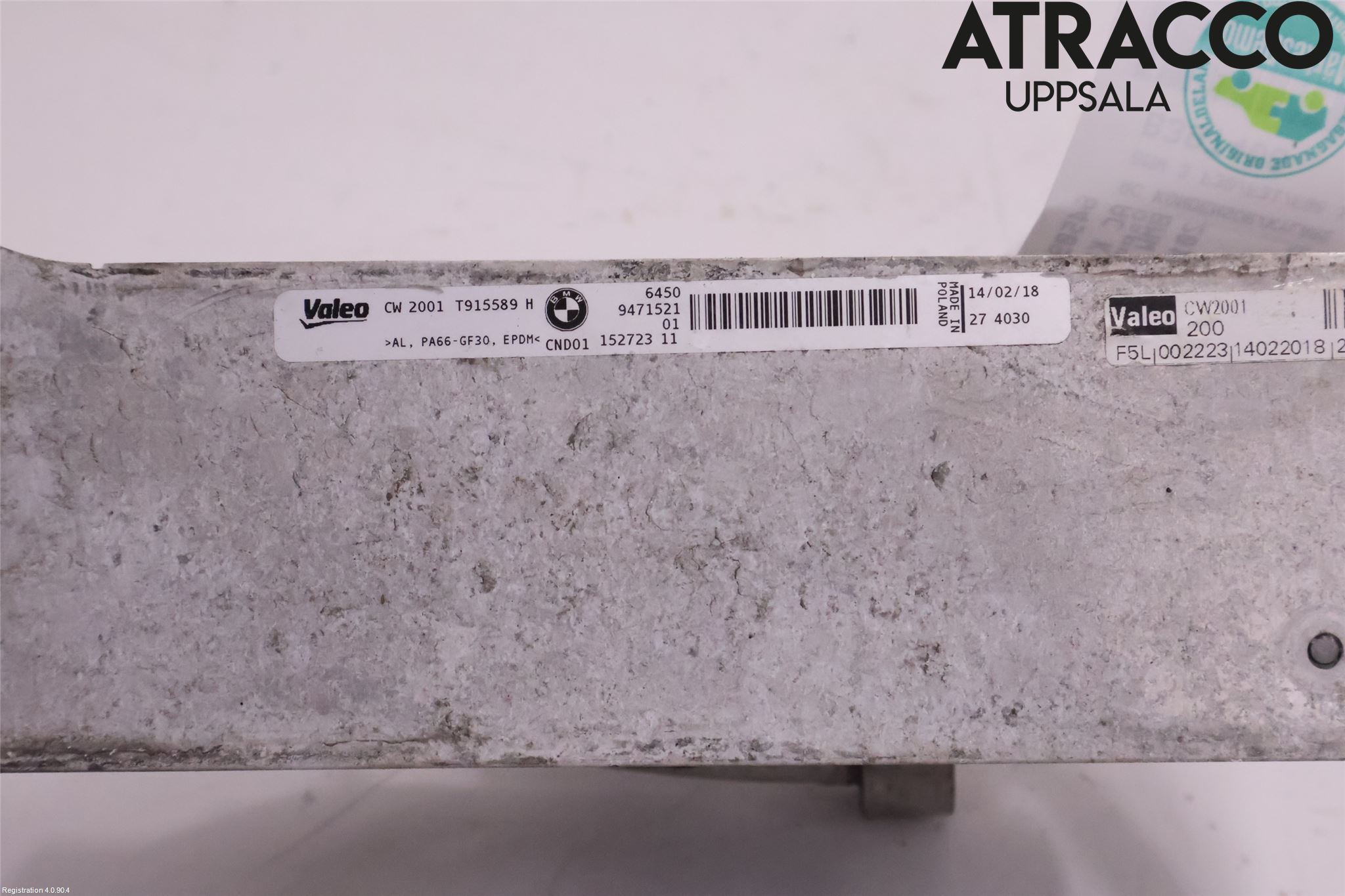 BMW 3 F30/F31/F80 12-19 Ac Kondensor-Kylare
