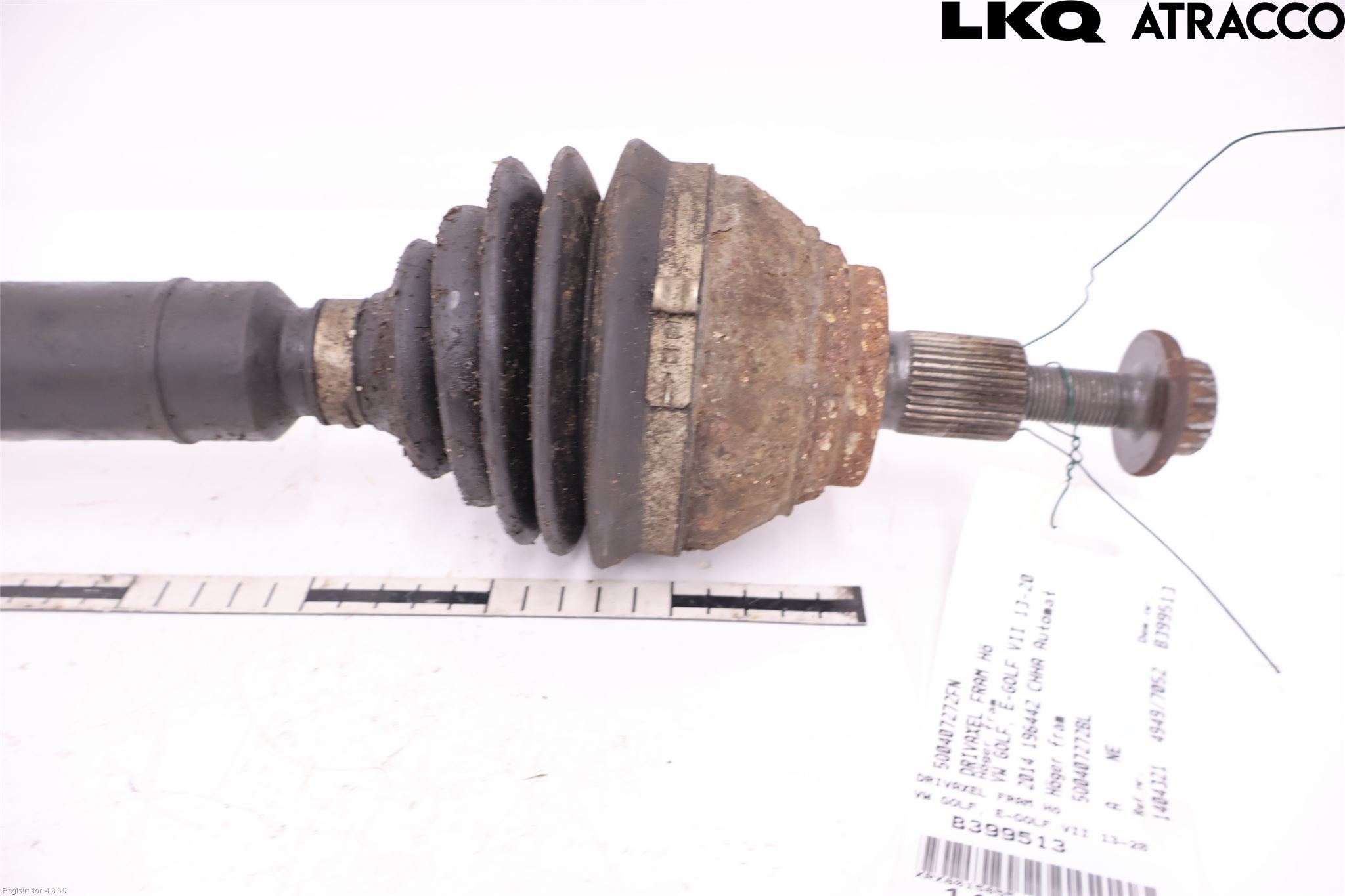 Volkswagen VW GOLF / E-GOLF VII 13-20 Drivaxel Fram Höger