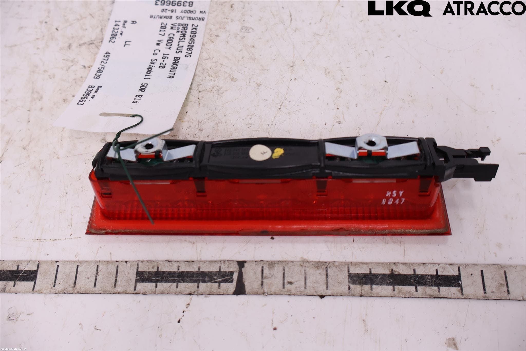 Volkswagen VW CADDY 16-20 Bromsljus Bakruta