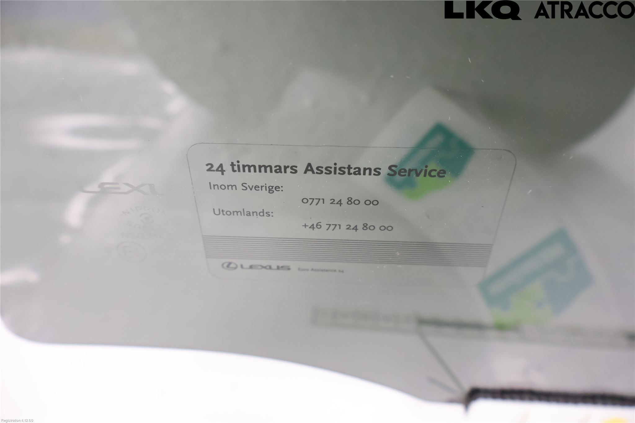 Lexus ES 250/300/330 Dörruta Bak Vänster