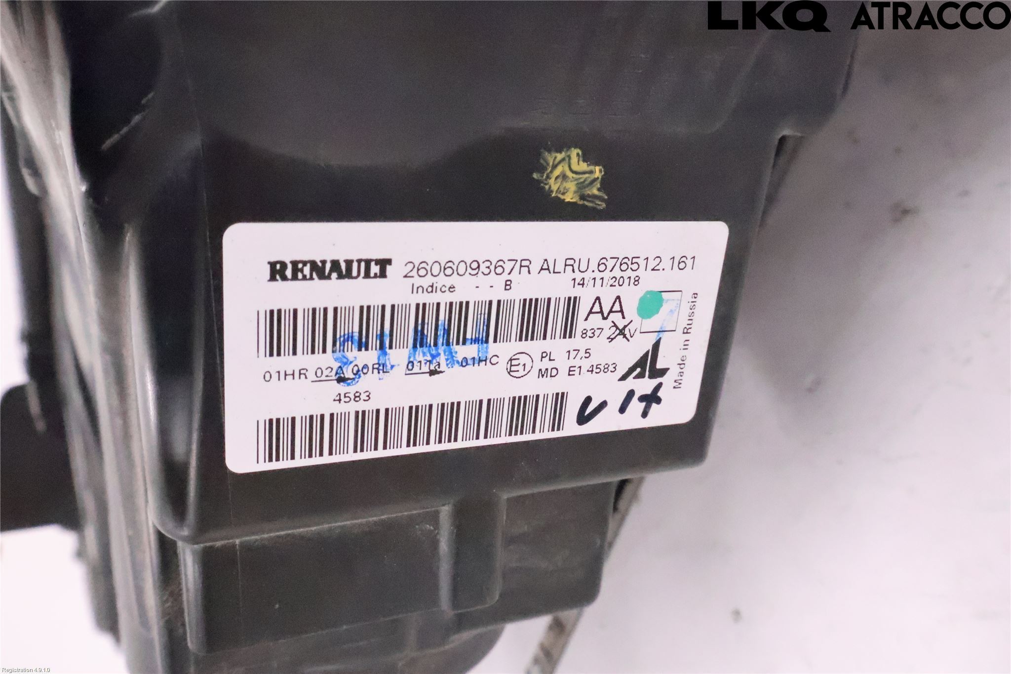 Dacia DUSTER 18-24 Strålkastare Vänster