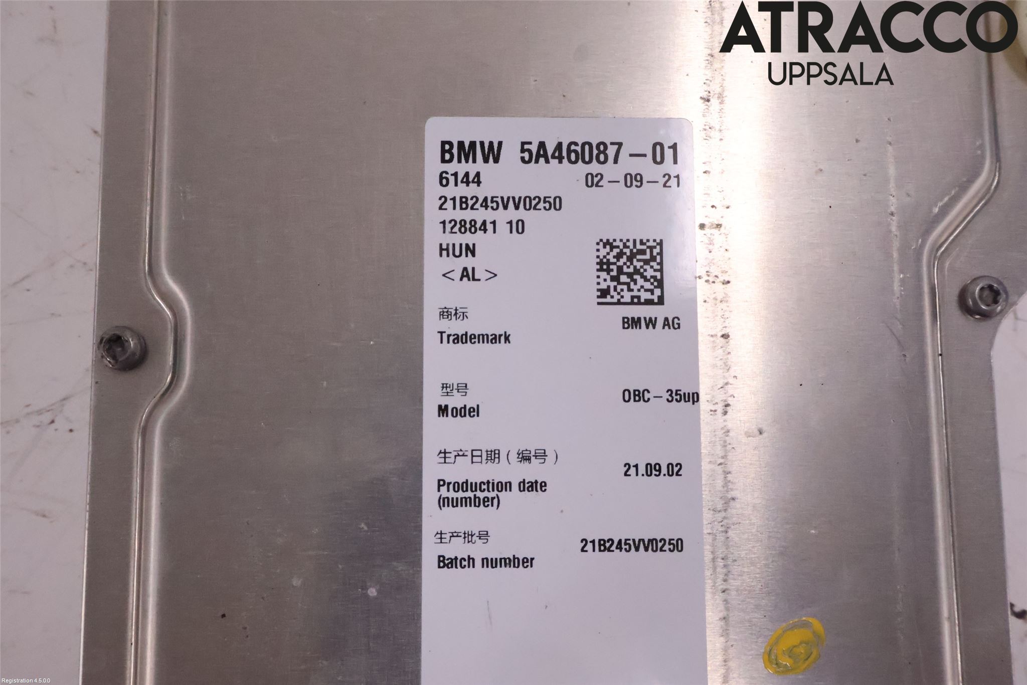 BMW X3 G01 18- Batteriladdare Högspänning