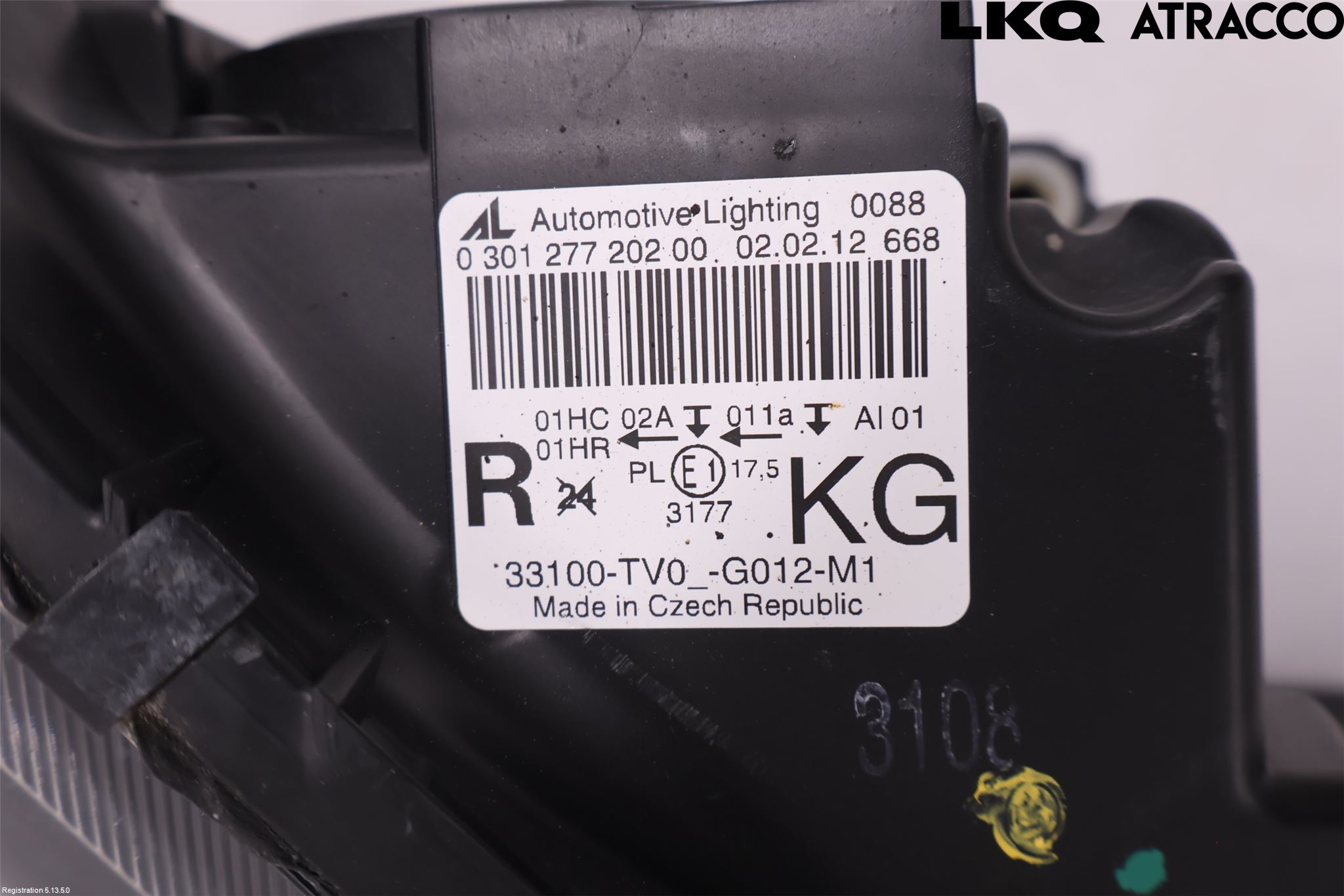 Honda CIVIC 12-16 Strålkastare Höger