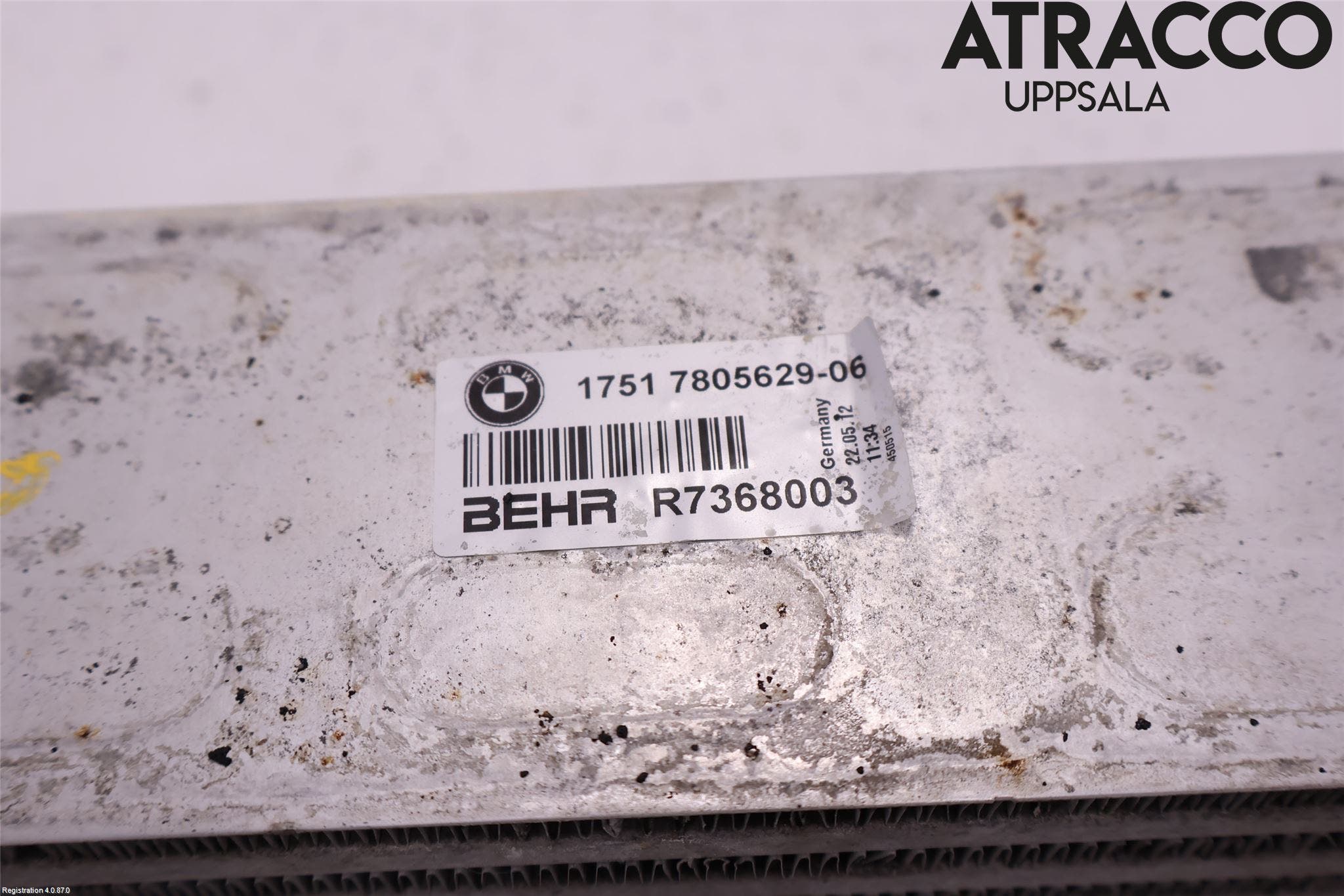 BMW 5 F10/F11/F18 09-17 Laddluft-Intercooler Kyl