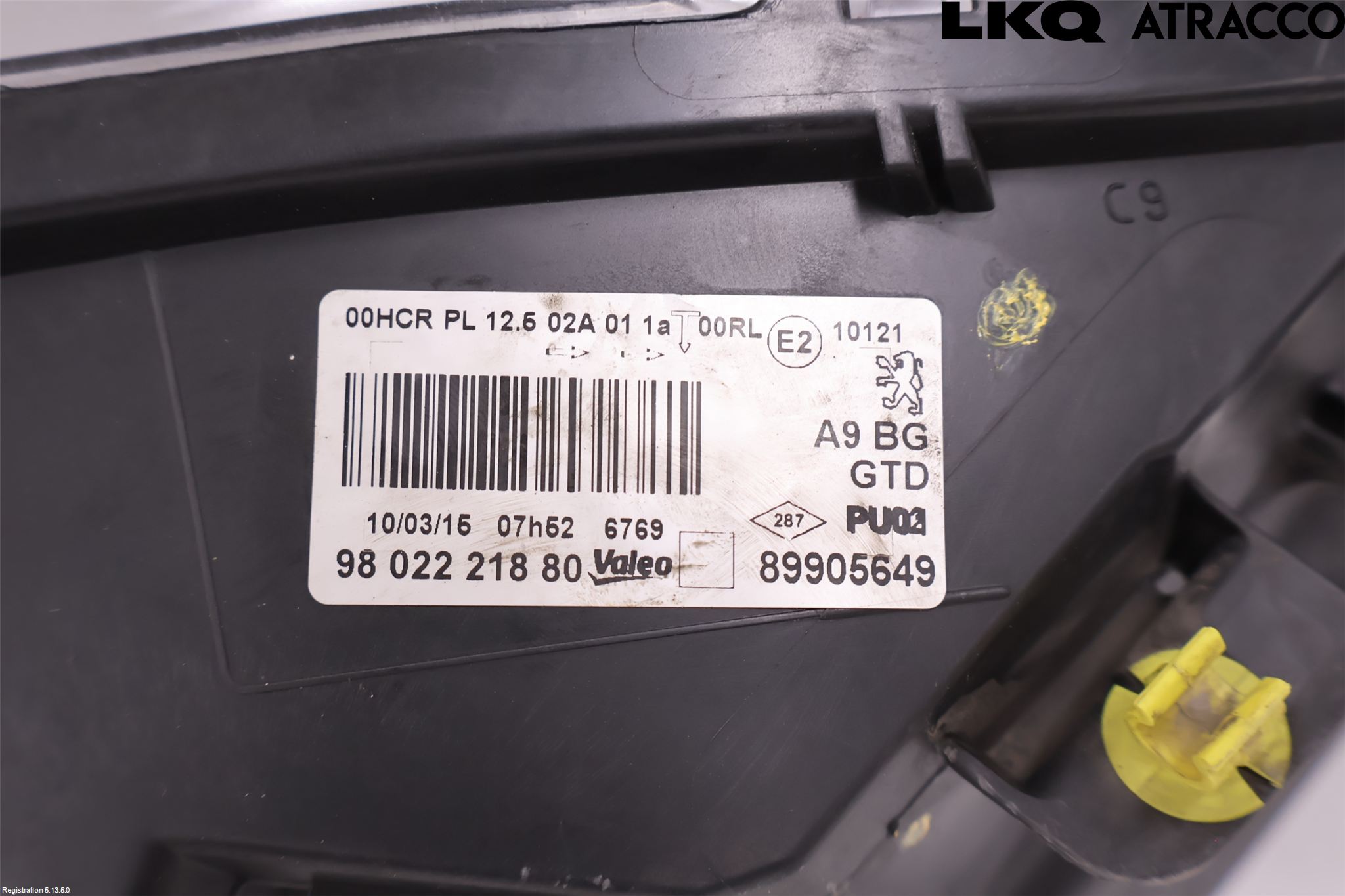 Peugeot 208 12-15 Strålkastare Vänster