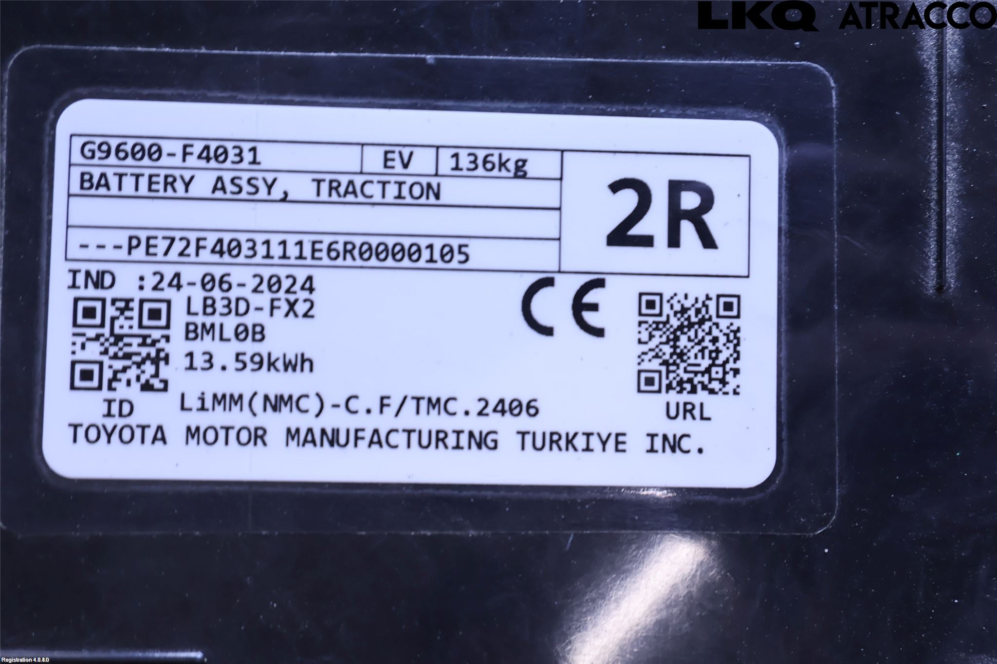 Toyota C-HR 24- Batteri Högspänning