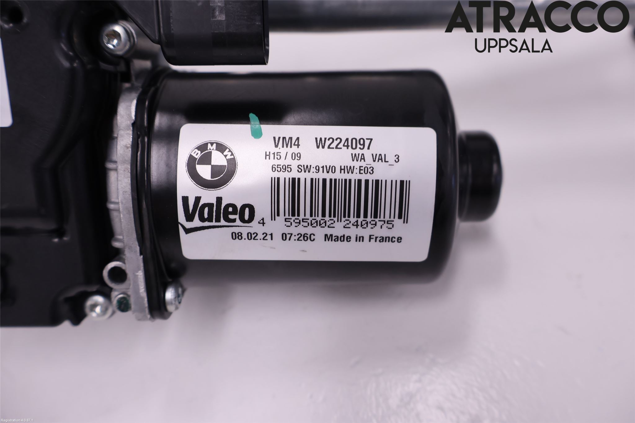 BMW 5 G30/G31/F90 17-23 Torkarmotor Vindruta