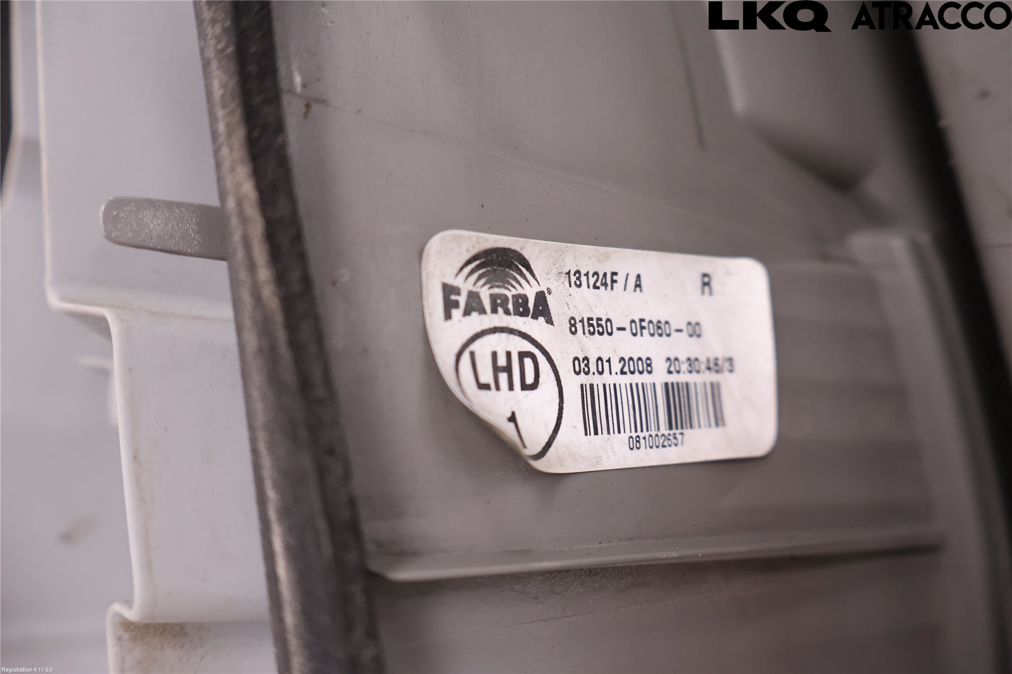 Toyota COROLLA 08-12 Bakljus Höger