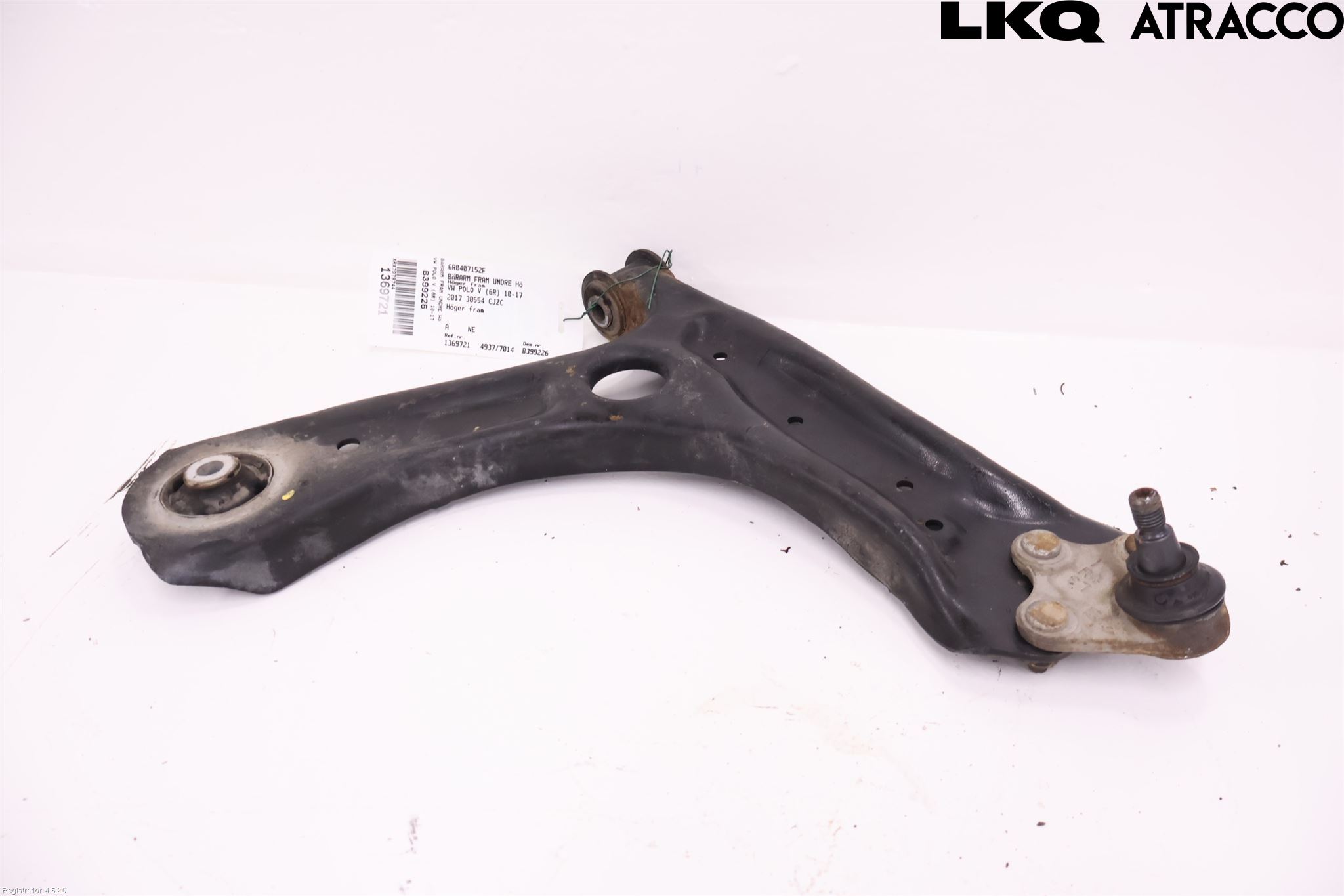 Volkswagen VW POLO 10-17 Bärarm Fram Undre Hö