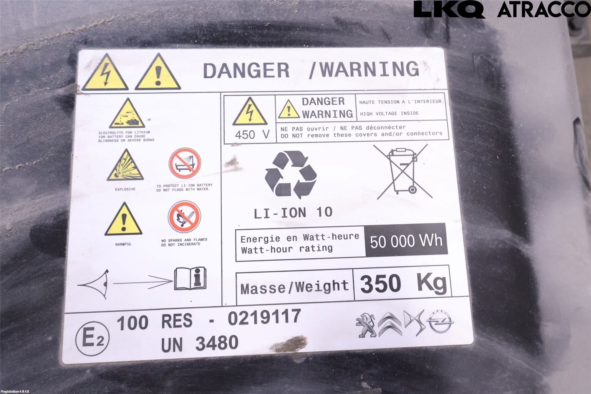 Opel CORSA F, CORSA-E 20- Batteri Högspänning