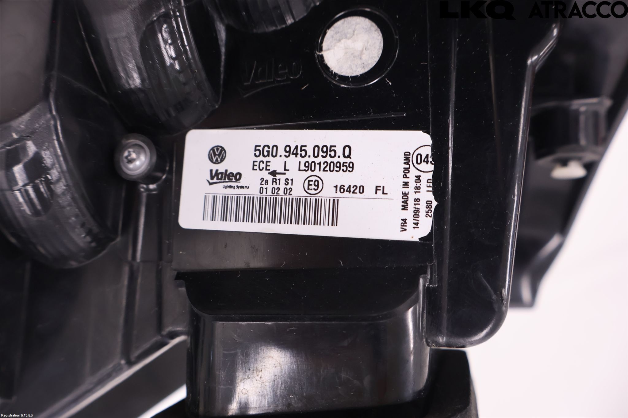 Volkswagen VW GOLF / E-GOLF VII 13-20 Bakljus Vänster