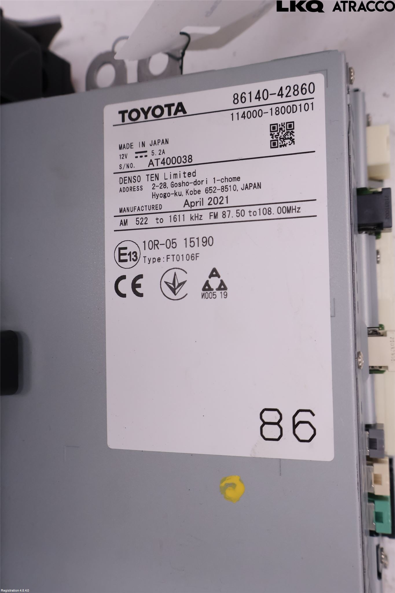 Toyota RAV4 19- Cd Radio - Multimediapanel