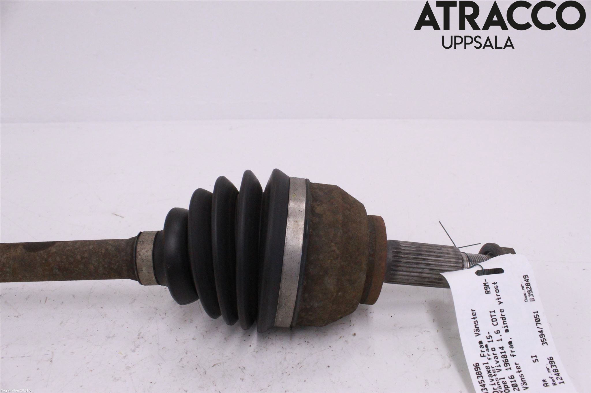 Opel VIVARO 15-19 Drivaxel Fram Vänster