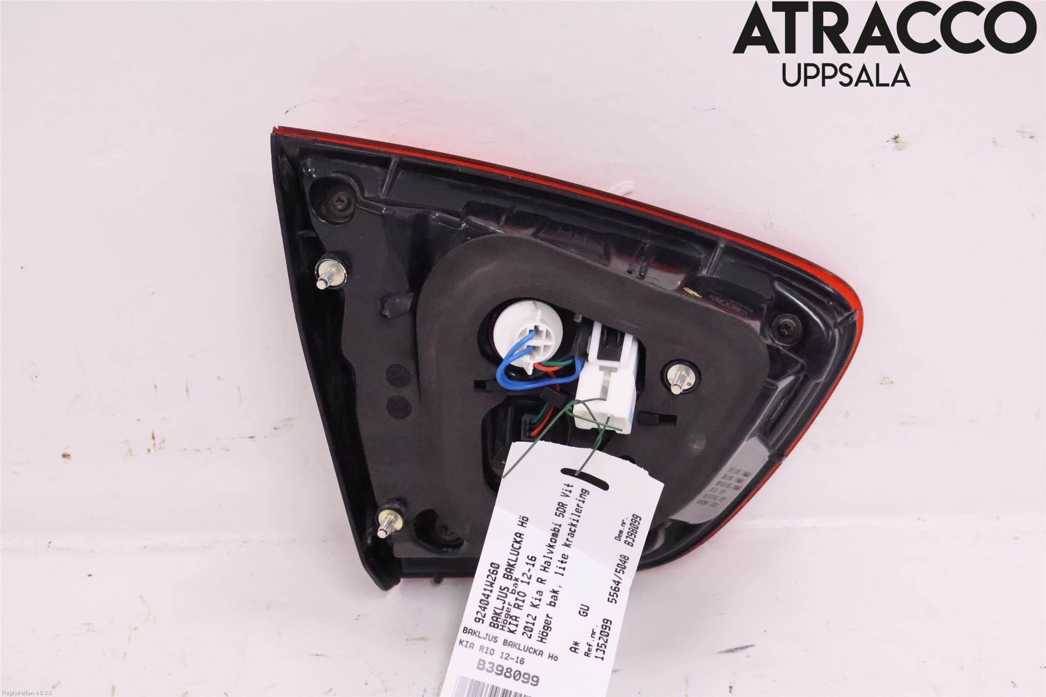 Kia RIO 12-16 Bakljus Lucka Hö