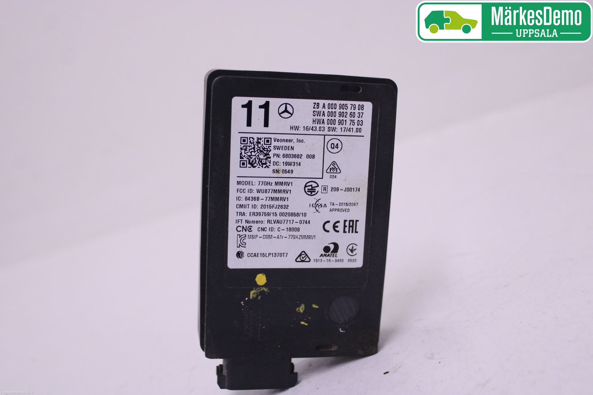 Mercedes-Benz MB E-KLASS (W213) 16-23 Sensor Aktivt Kollisionsskydd