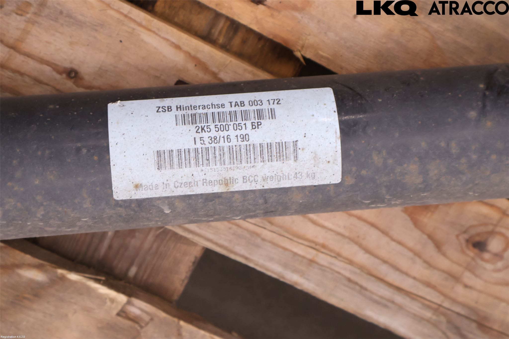 Volkswagen VW CADDY 16-20 Bakaxel