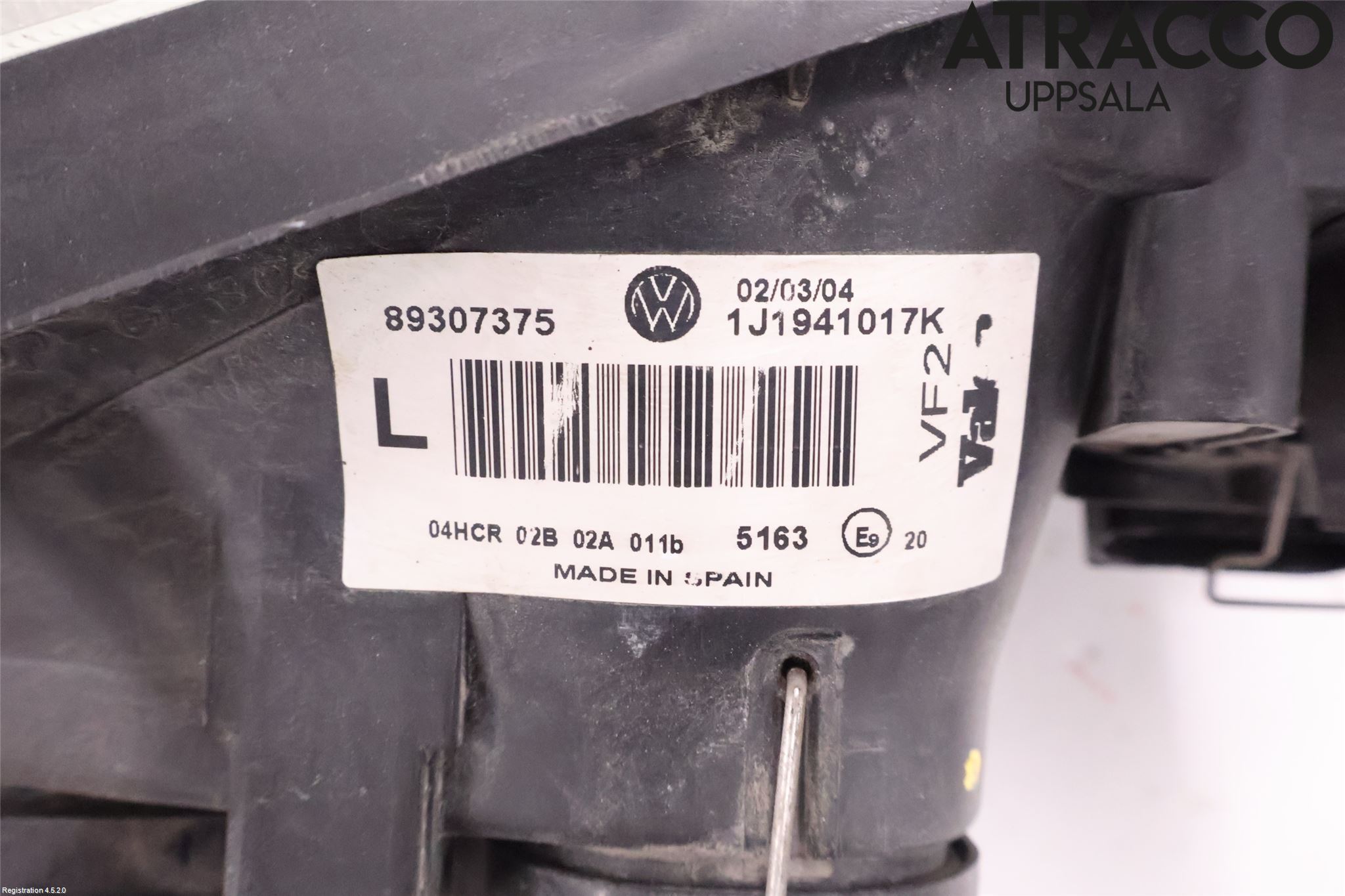 Volkswagen VW GOLF IV 98-06 Strålkastare Vänster