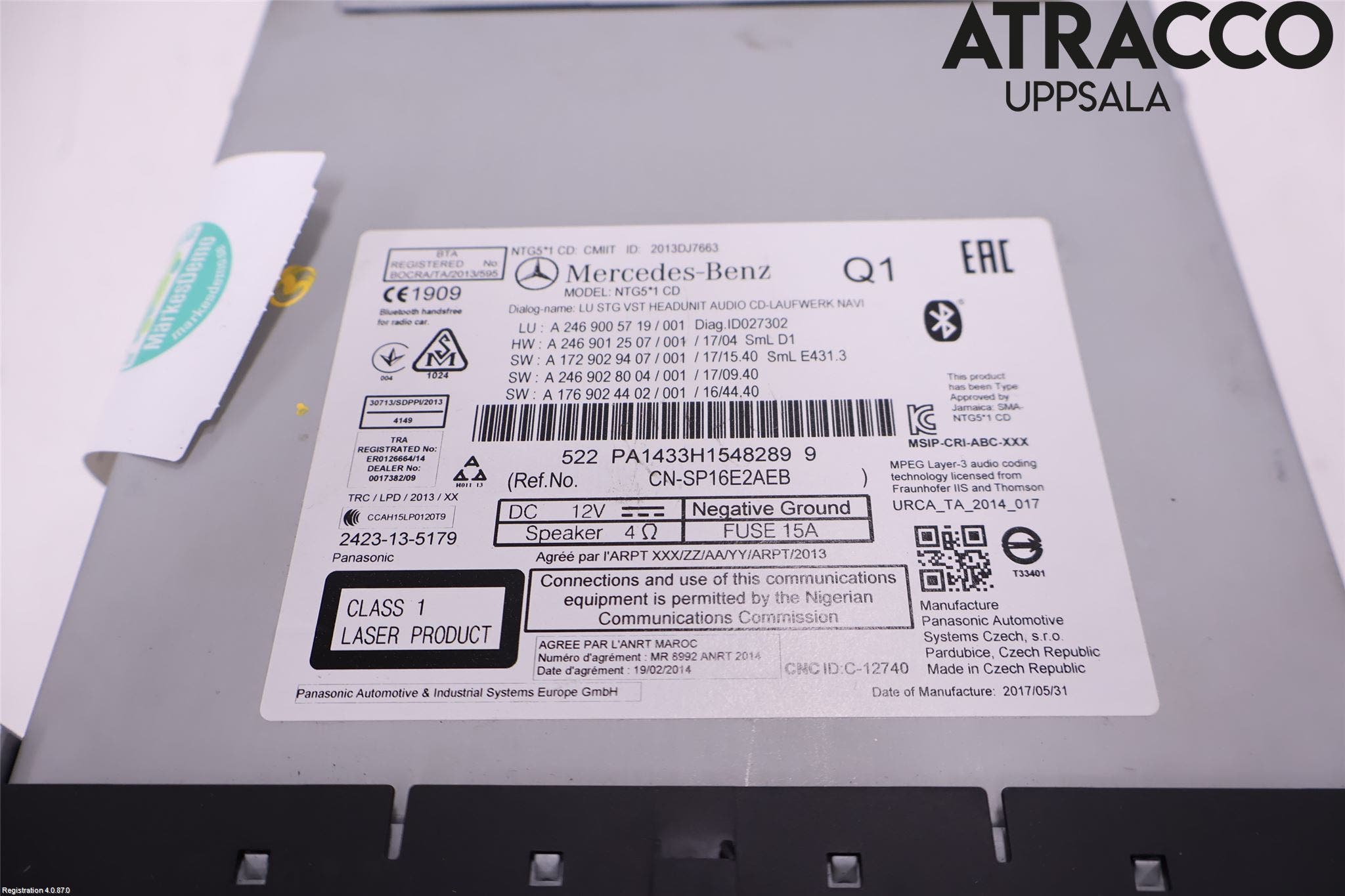 Mercedes-Benz MB CLA-KLASS (C117/X117) 13-19 Cd Radio - Multimediapanel