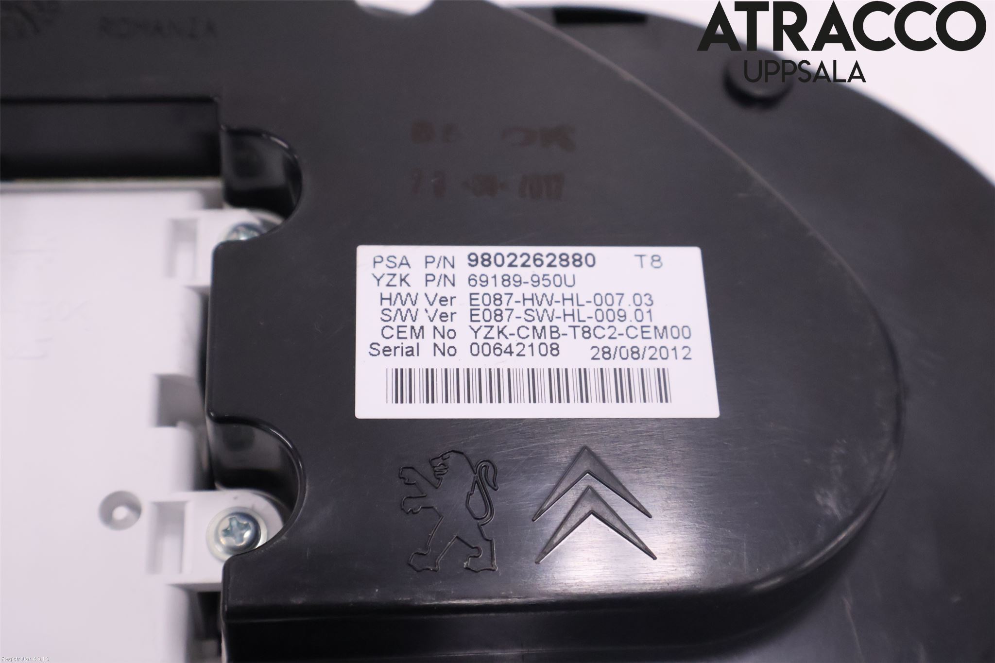 Peugeot 3008 09-16 Instrument Komb