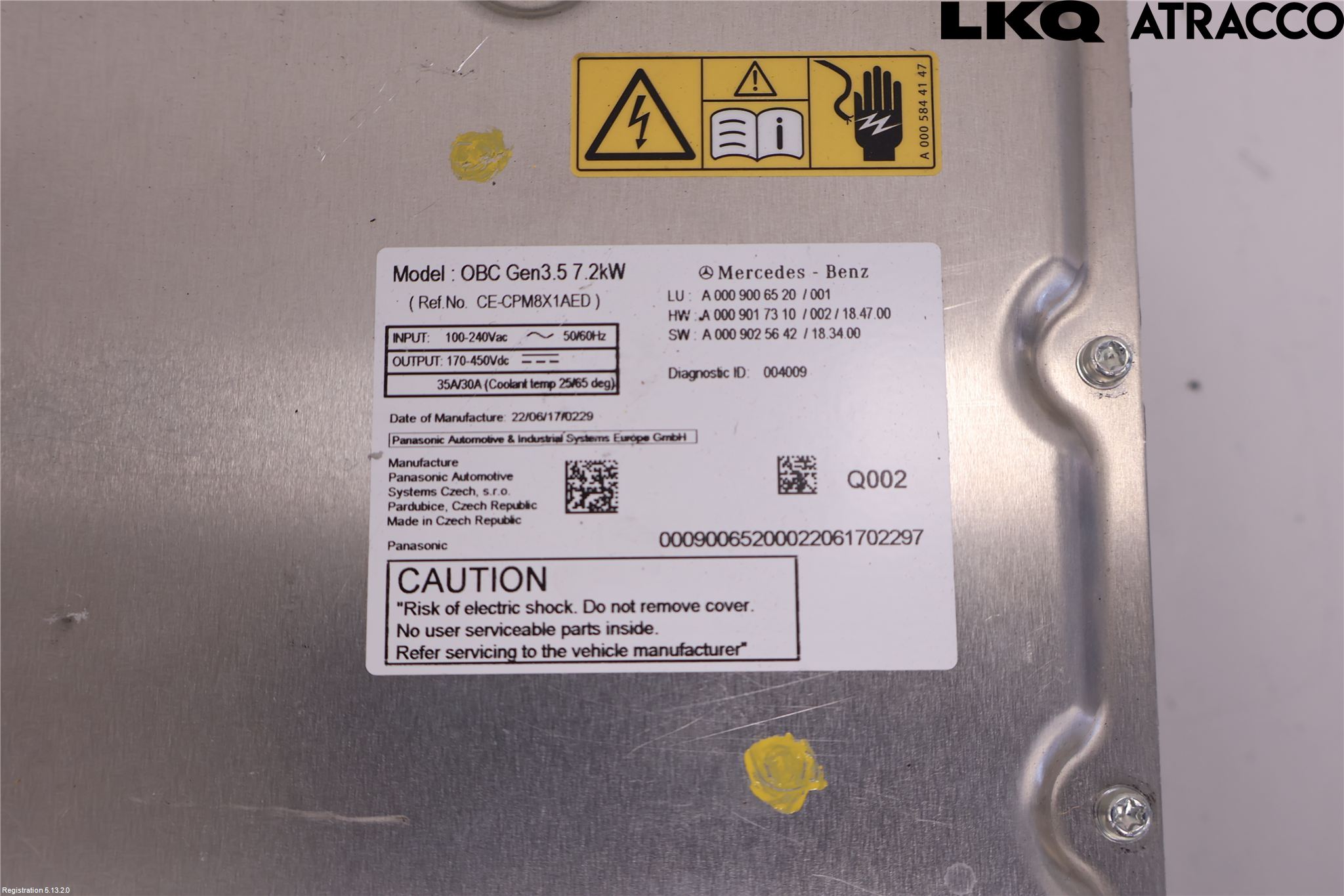 Mercedes-Benz MB CLA-KLASS (C118/X118) 19- Batteri Högspänning