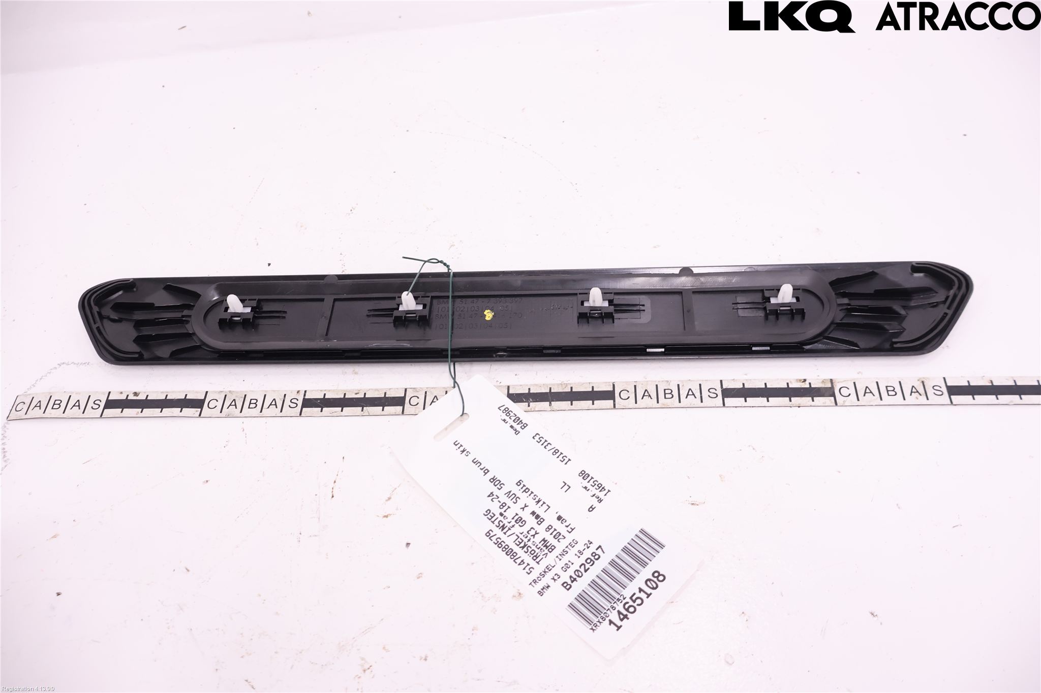 BMW X3 G01 18- Inr Tröskel-Insteg