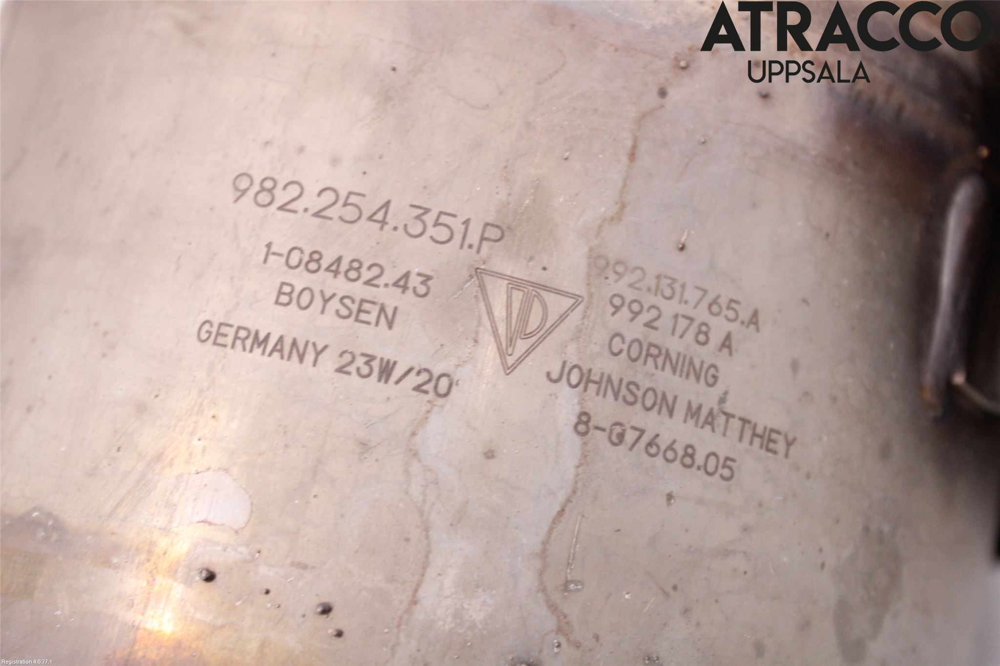 Porsche BOXSTER 96- Avgas Partikelfilter