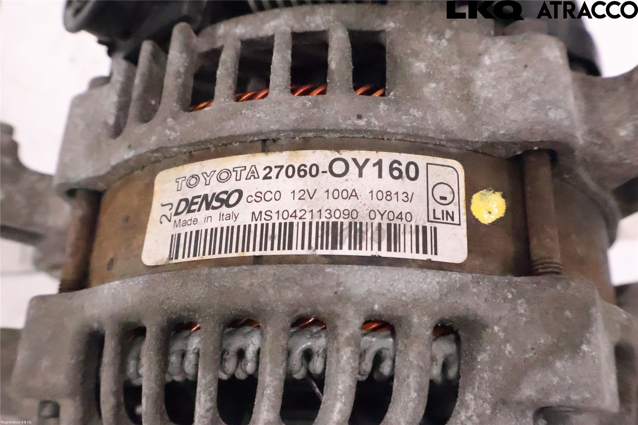 Toyota YARIS XP130 12-14 Generator