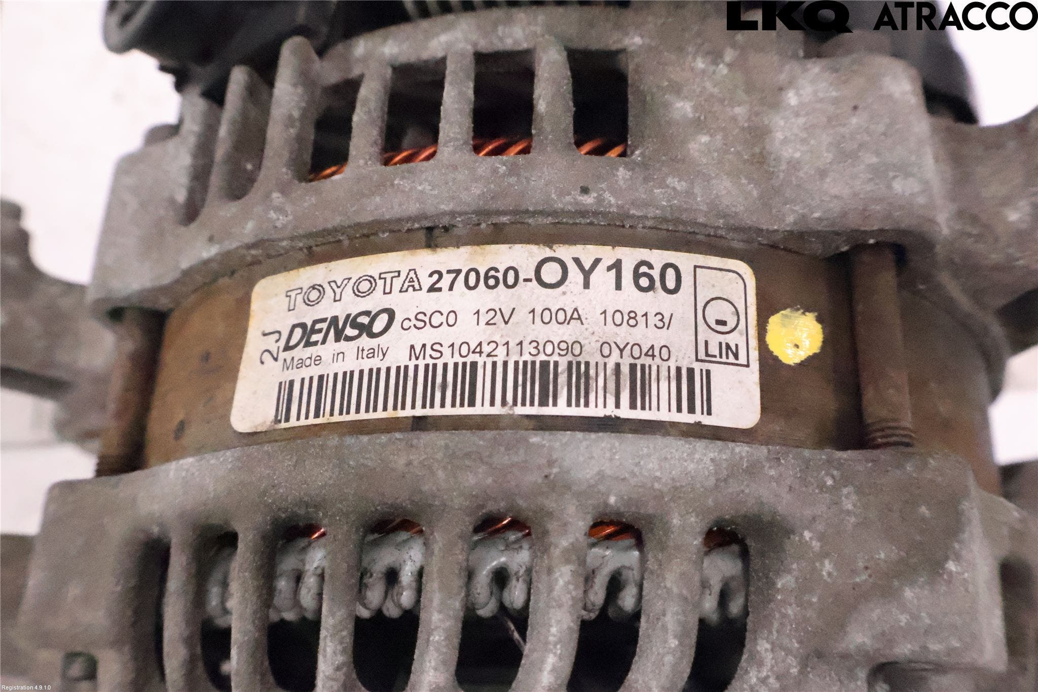 Toyota YARIS XP130 12-14 Generator