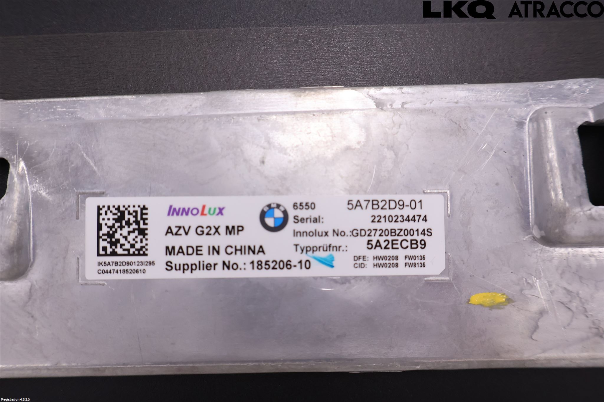 BMW 3 G20/G21/G80/G81 19- Multifunktionsdisplay