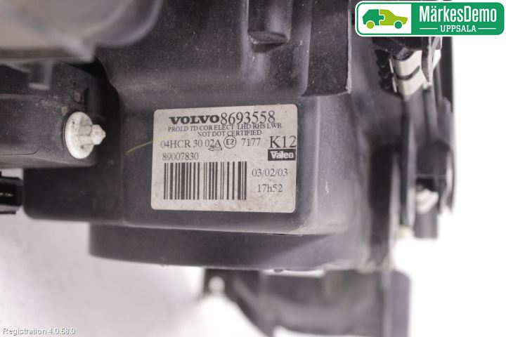 Volvo S80 99-03 Strålkastare Höger