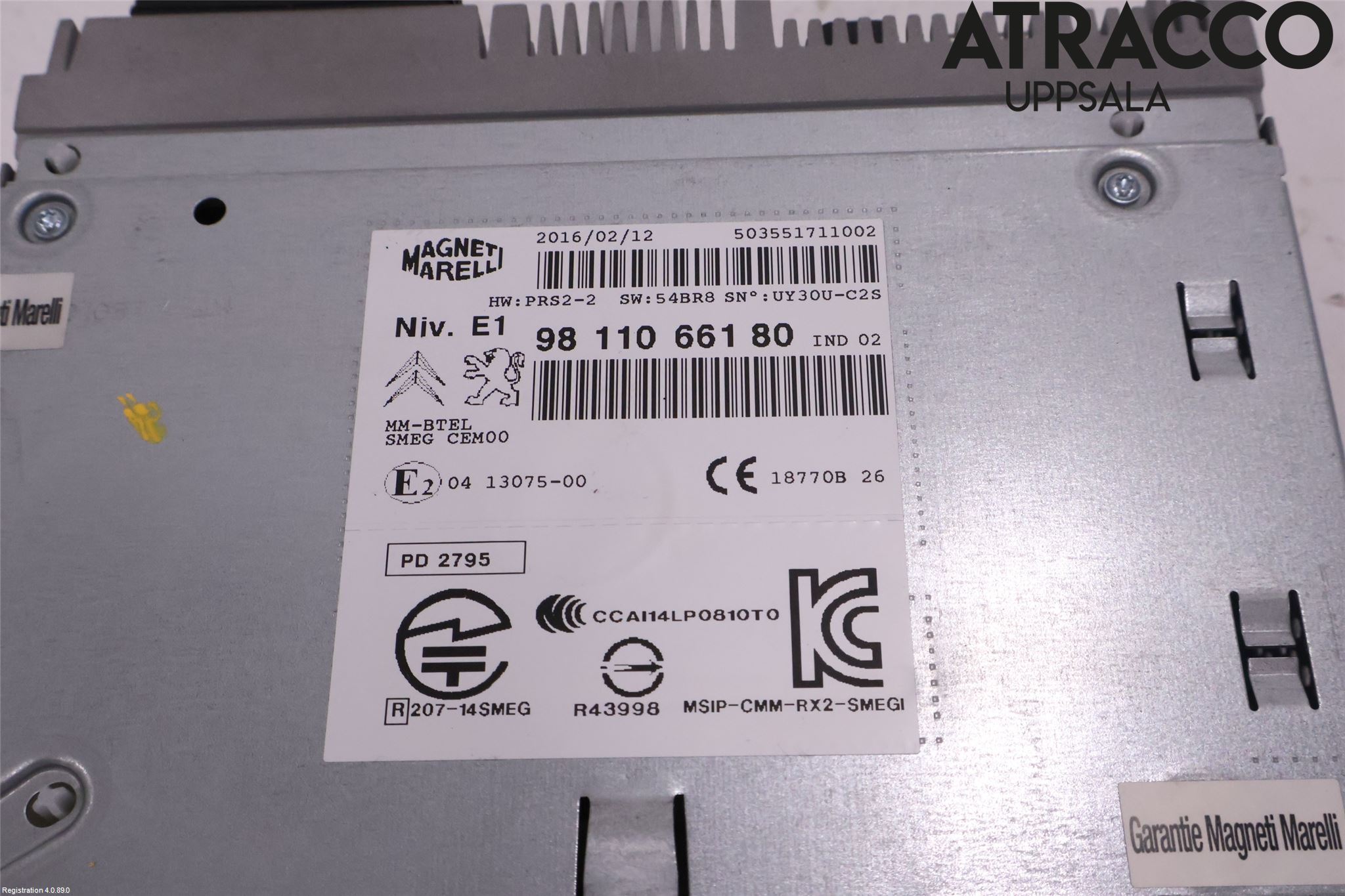 Peugeot PEUGOT 208 16-19 Radio-Stereo Förstärkare