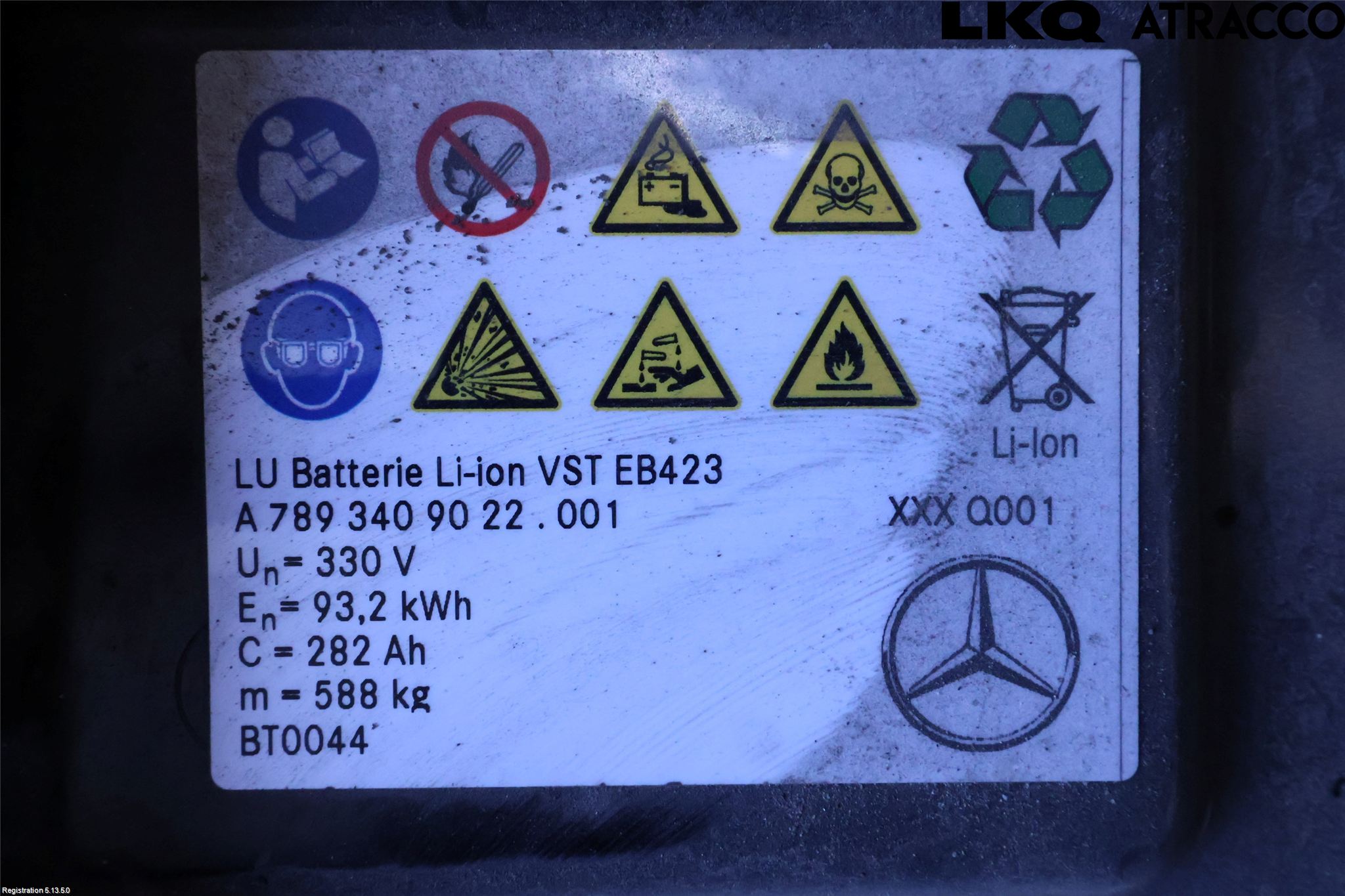 Mercedes-Benz MB EQE (V295) 22- Batteri Högspänning